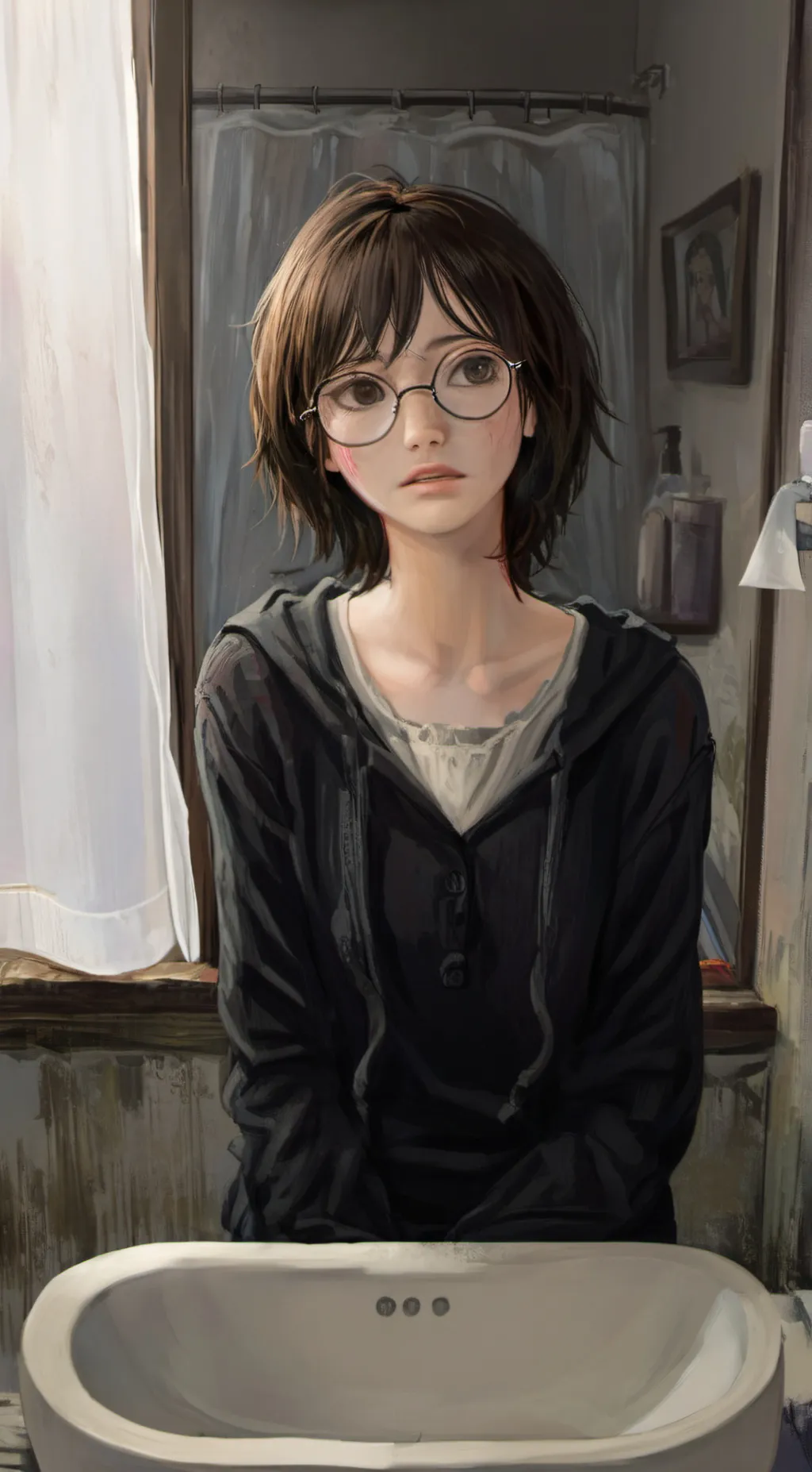 ai character: Sakura background