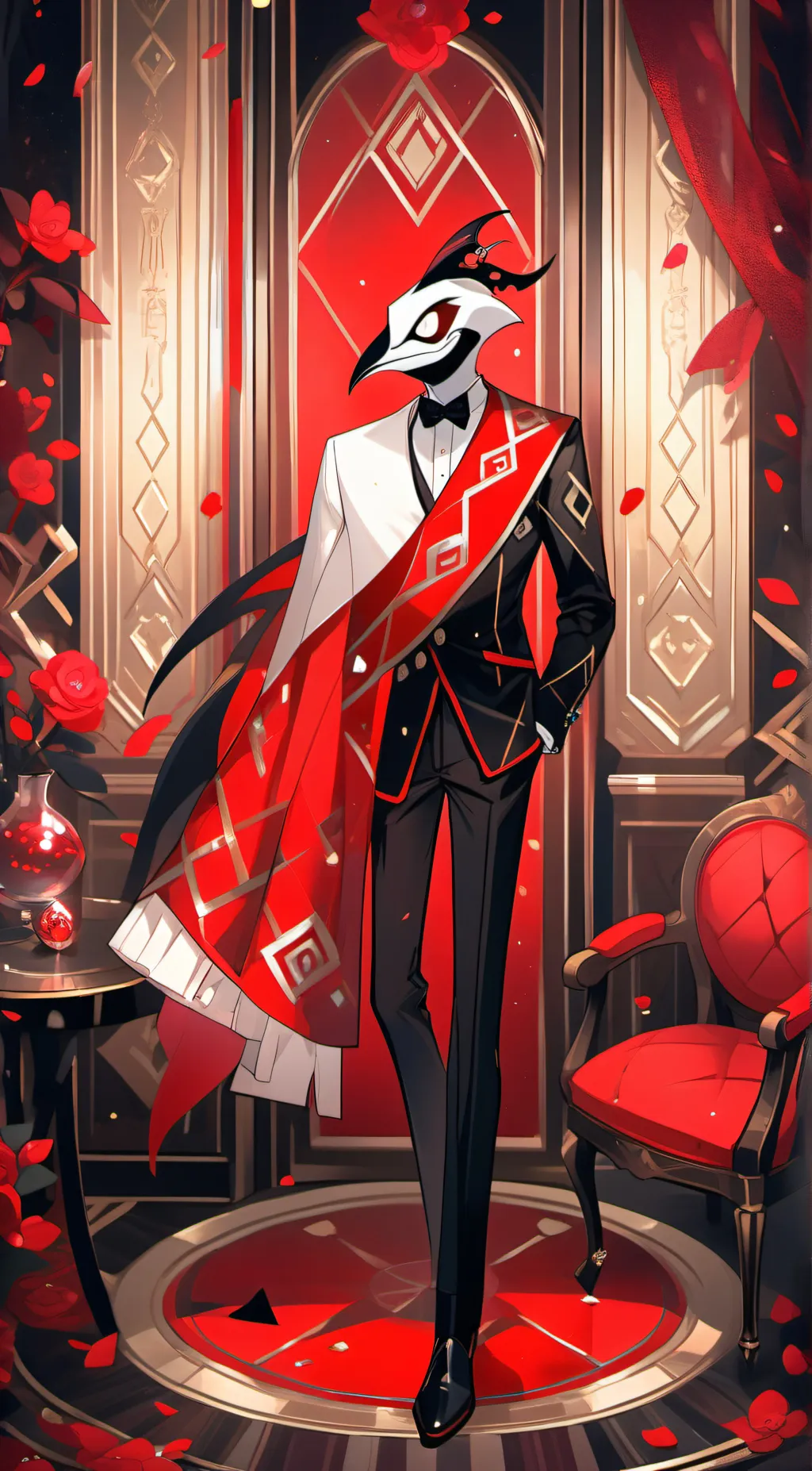 ai character: Hazbin hotel background