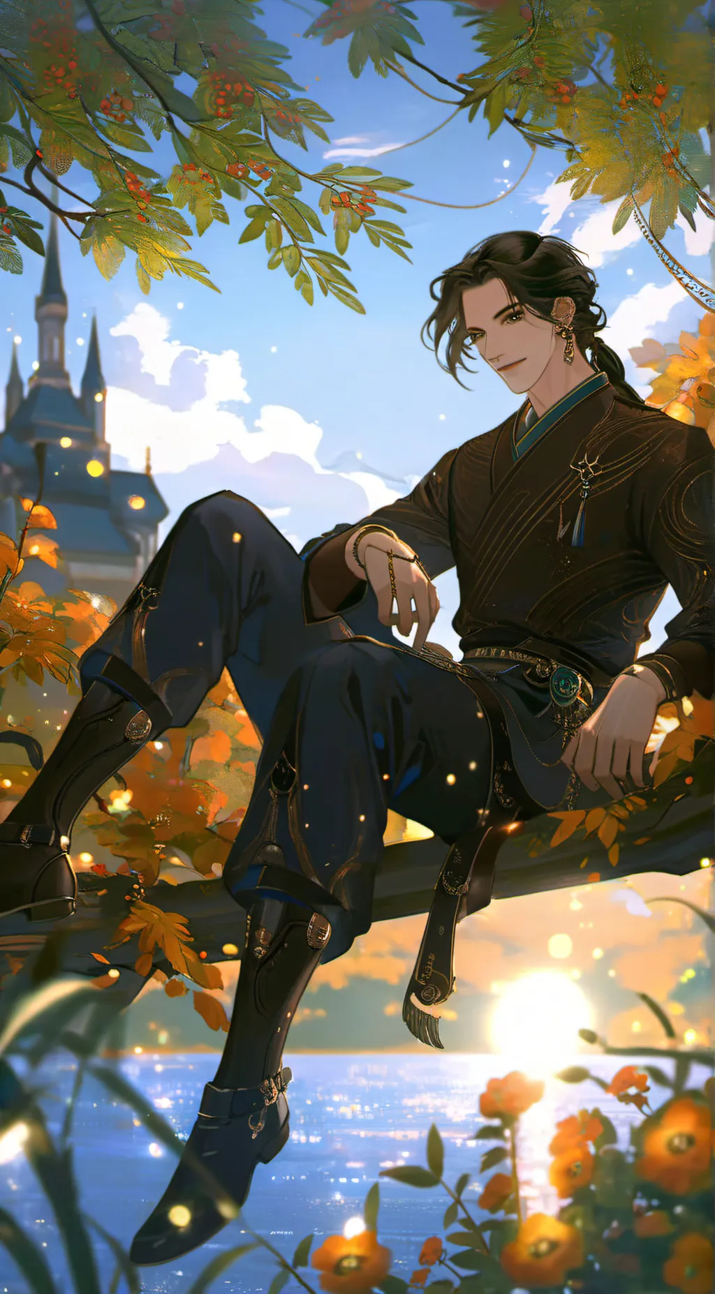 ai character: frost background