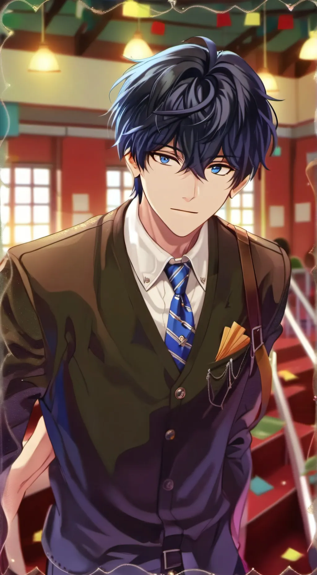 ai character: Adrian  background