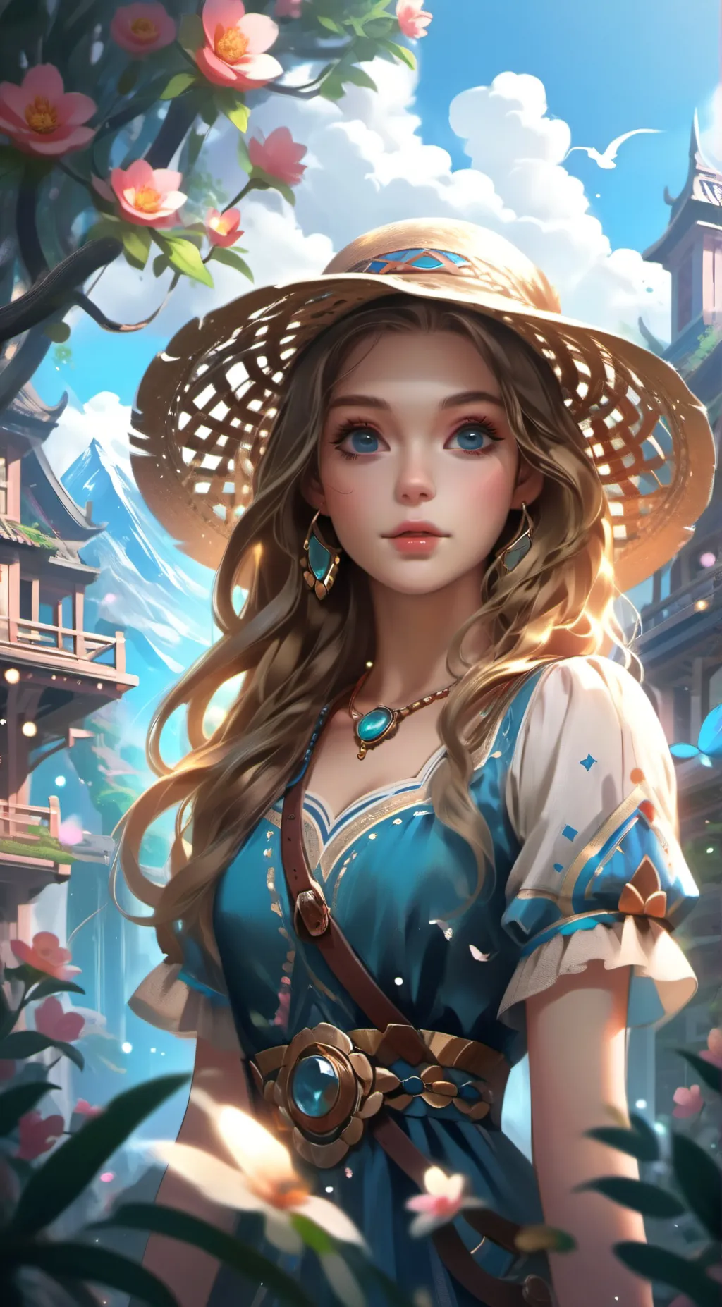 ai character: Summer background