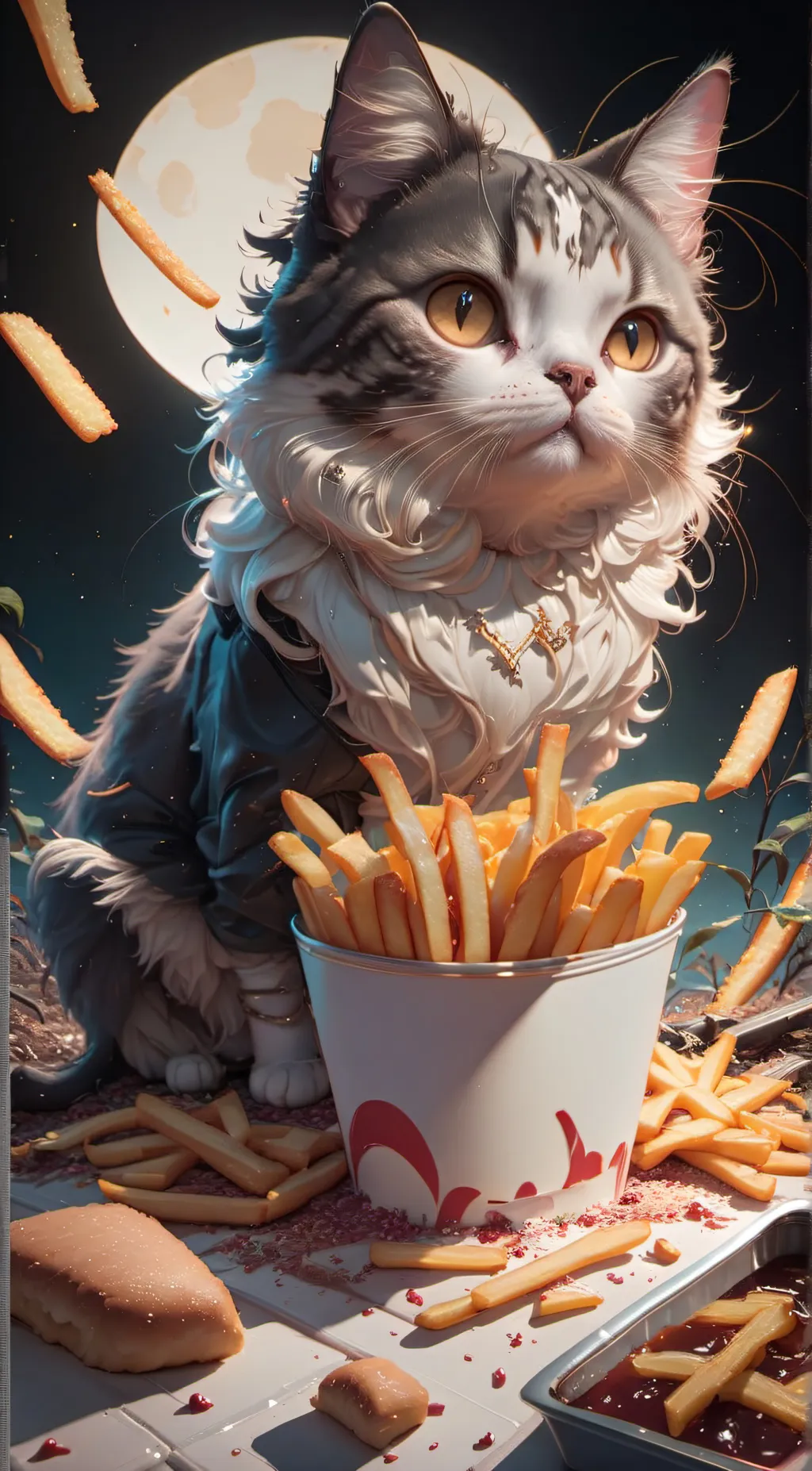 ai character: kitty background