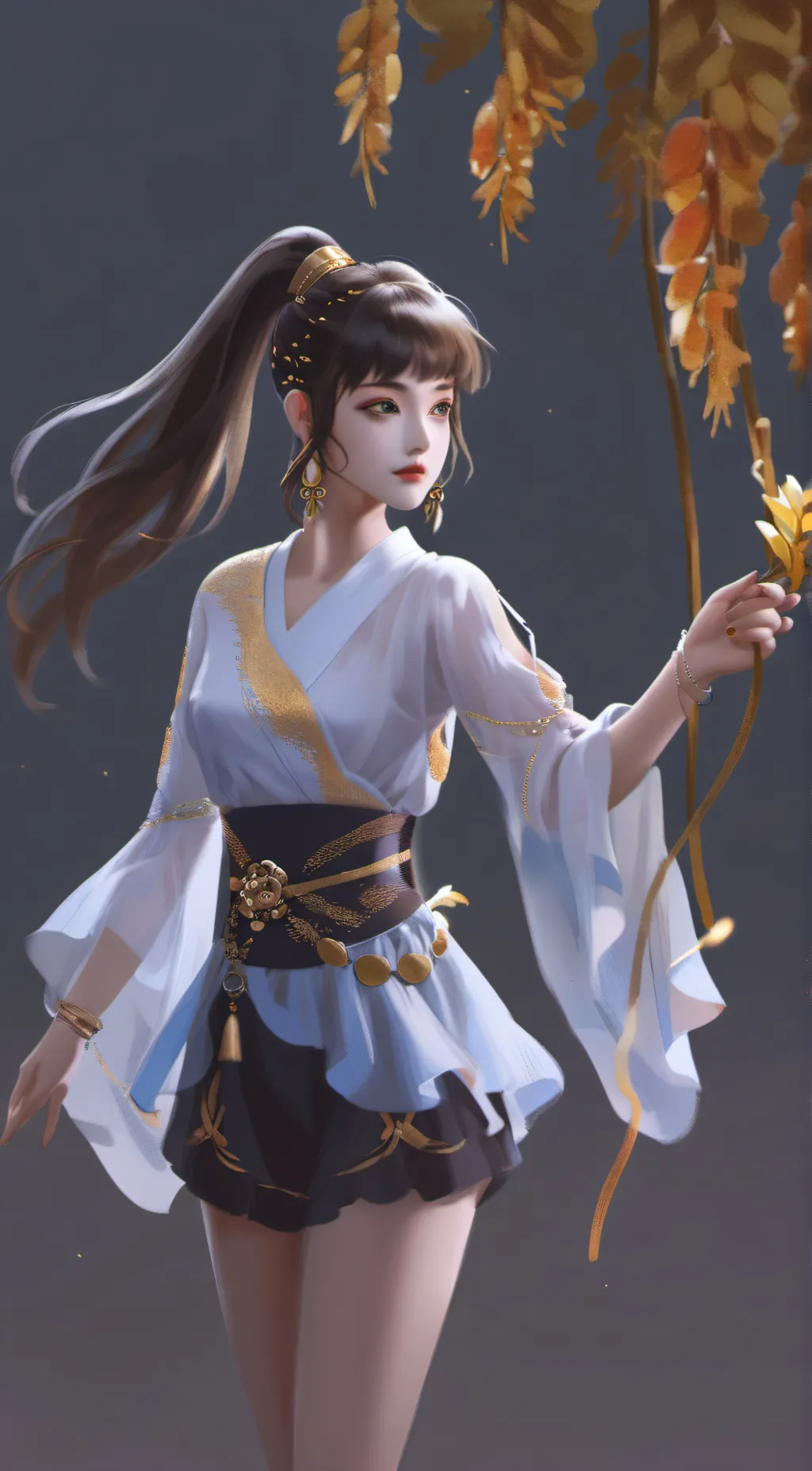 ai character: queen korean lexie background