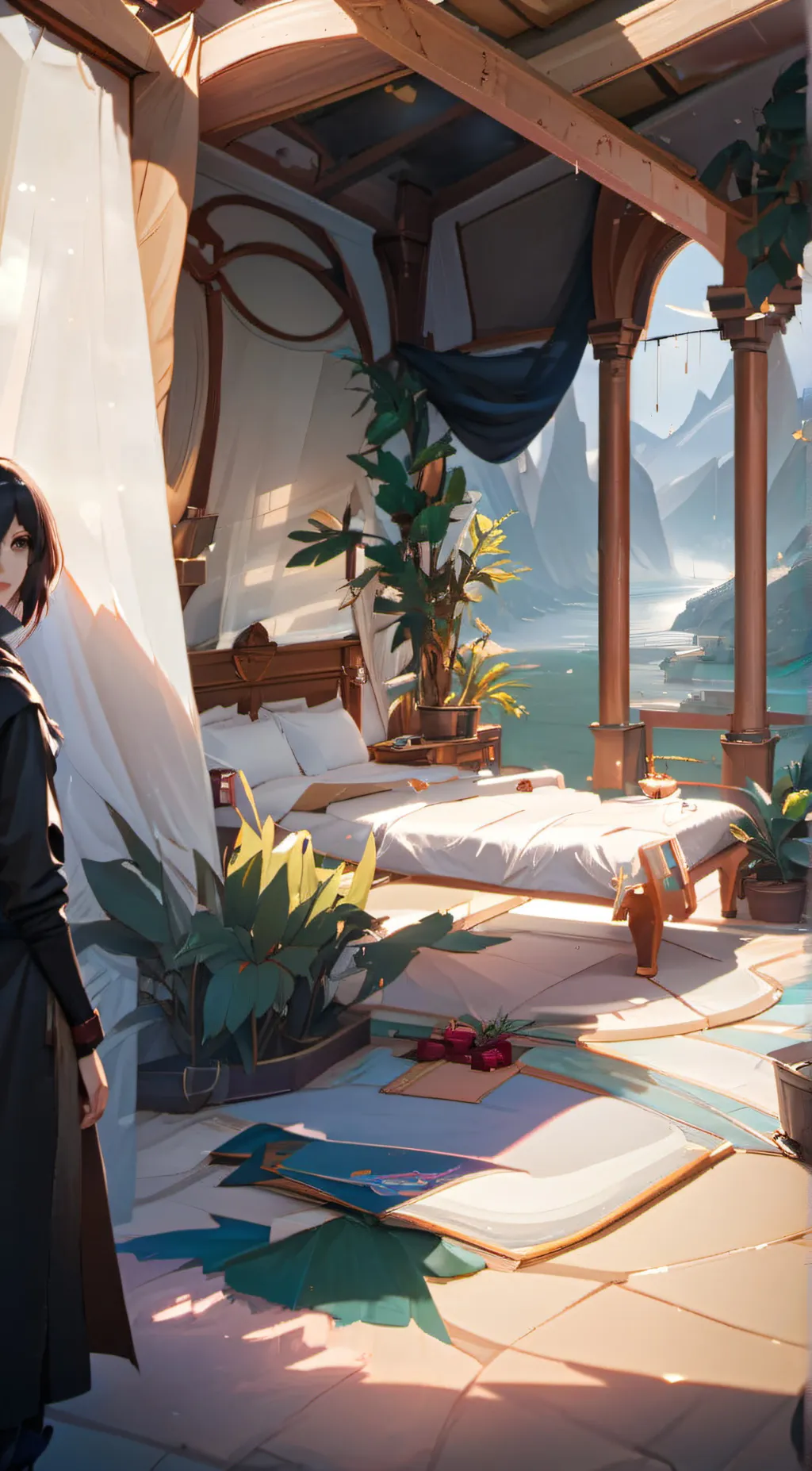 ai character: Mha + dmsl  background