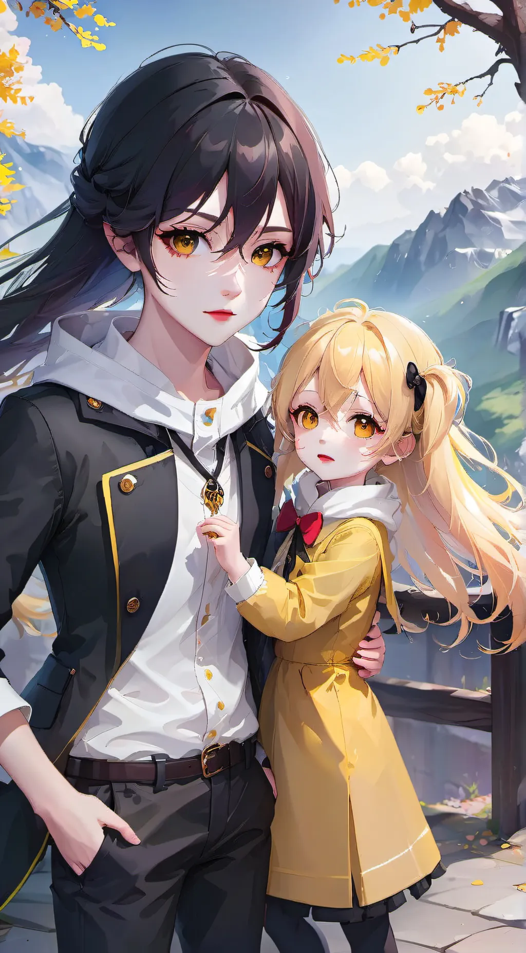 ai character: Maui and Sunny background