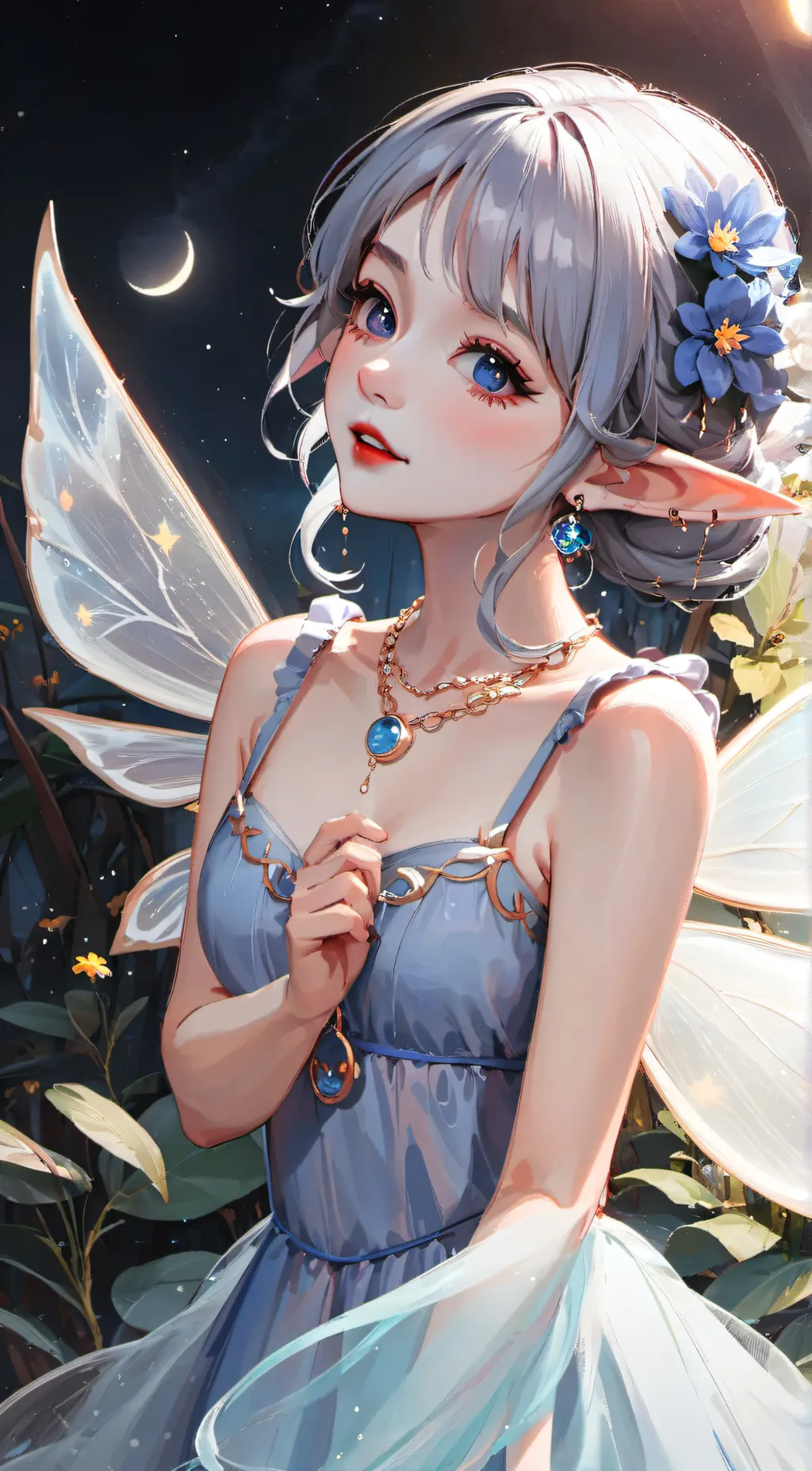 ai character: lunar background