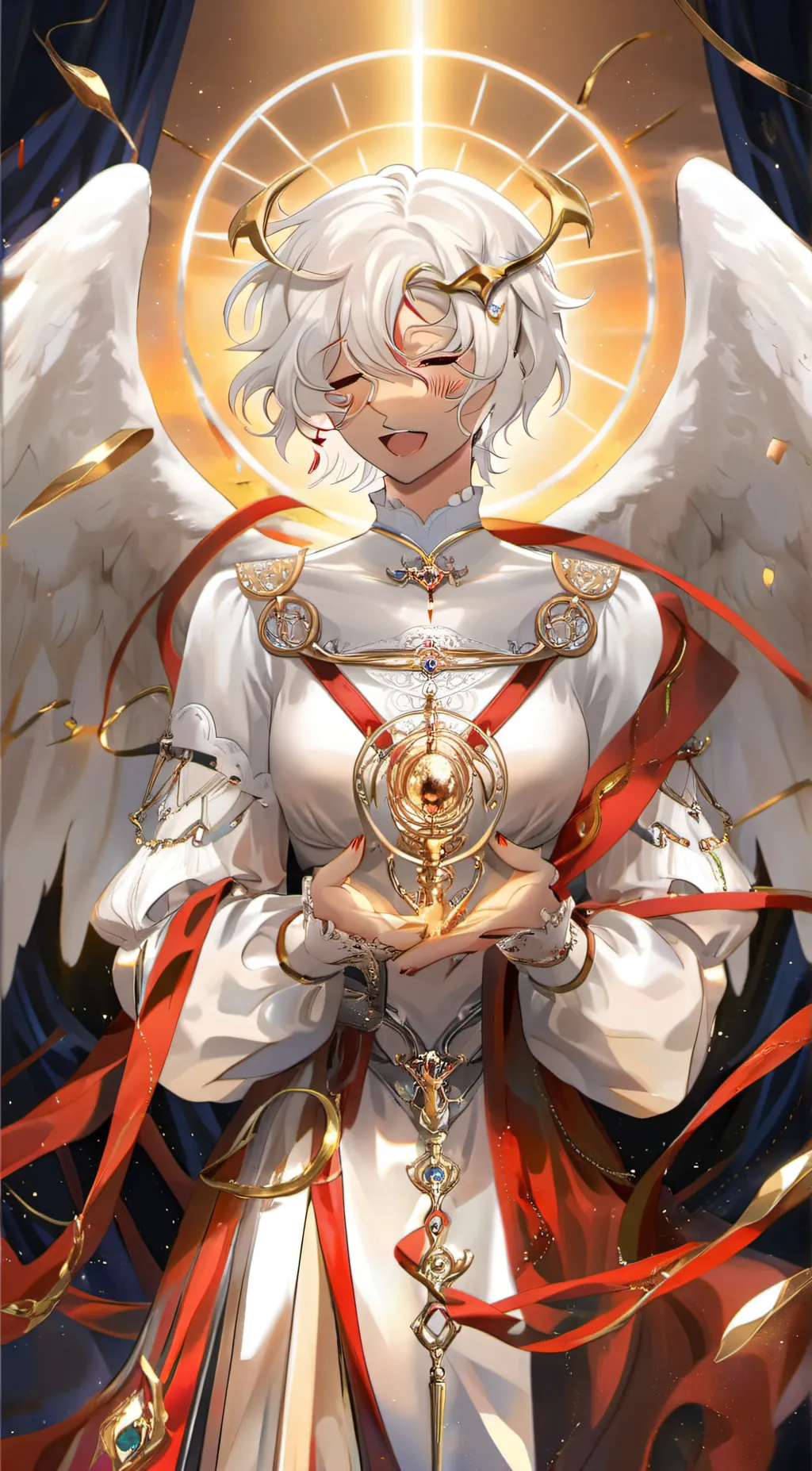 ai character: Riot angel background