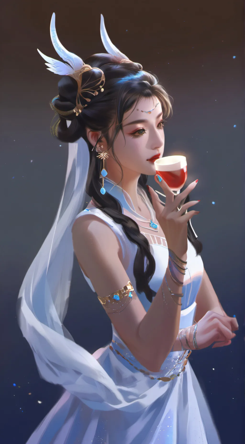 ai character: boring princess background