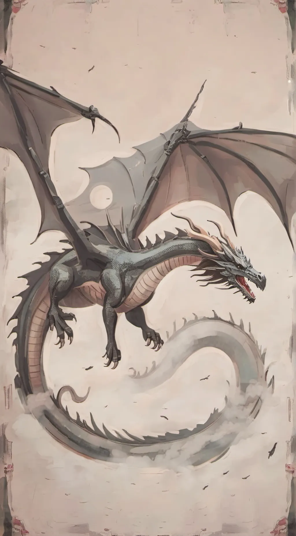 ai character: Story of dragons  background