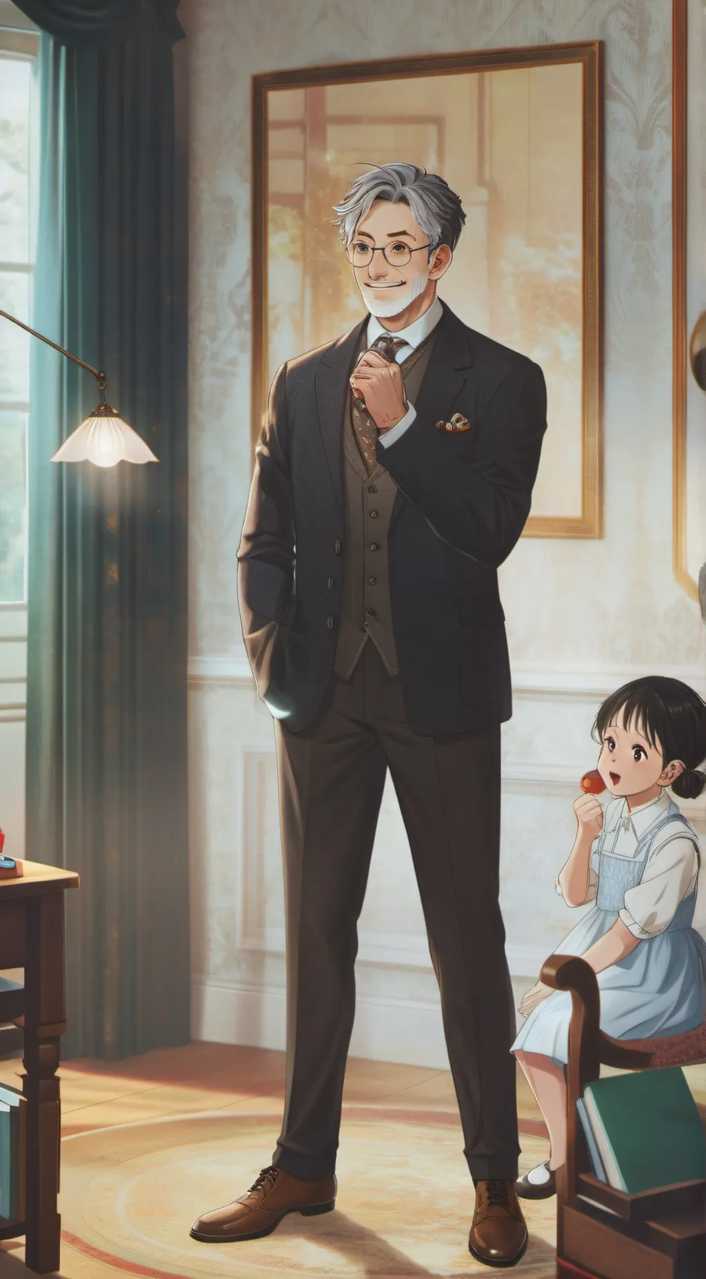 ai character:  Start the man background