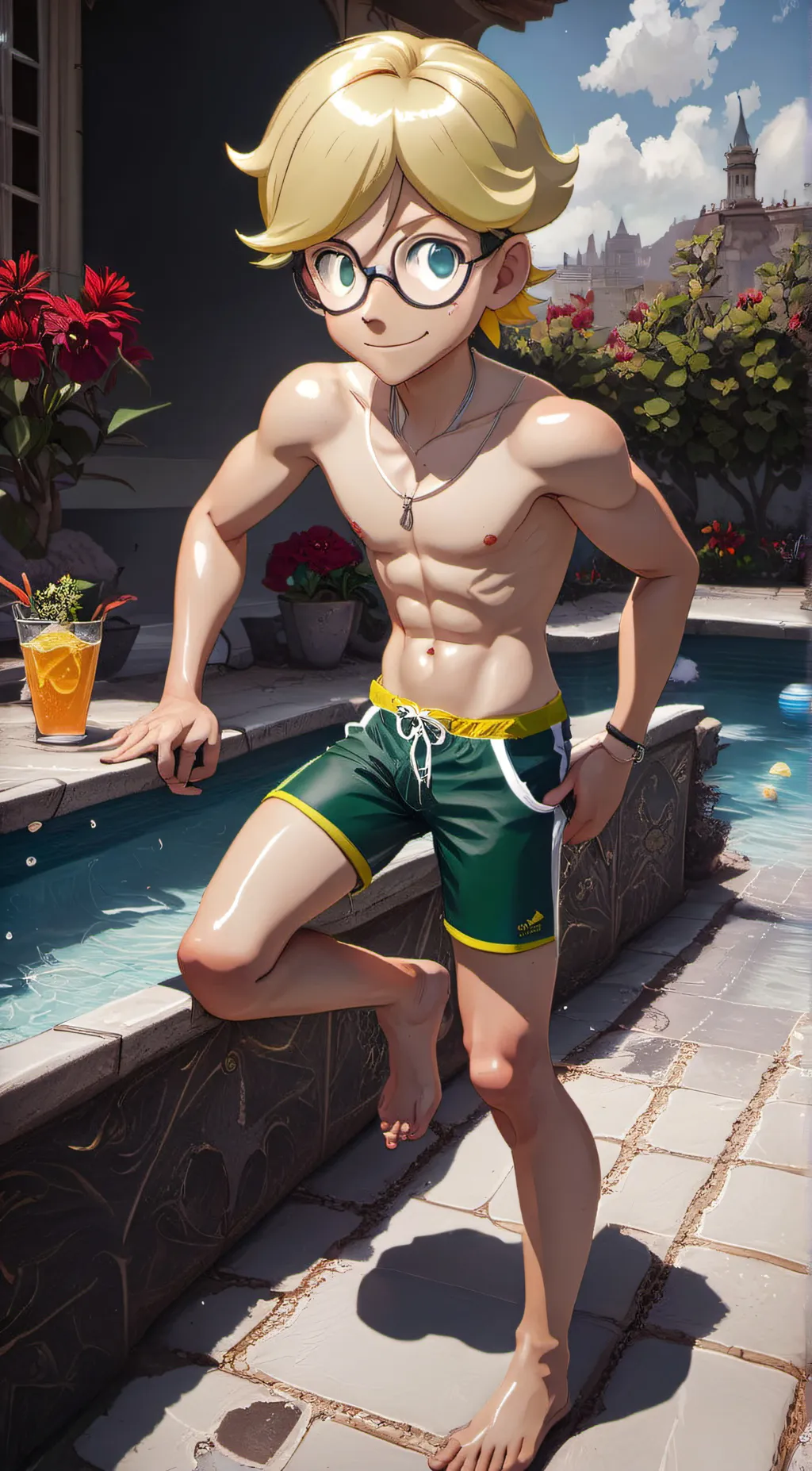 ai character: Antonio Skyline background