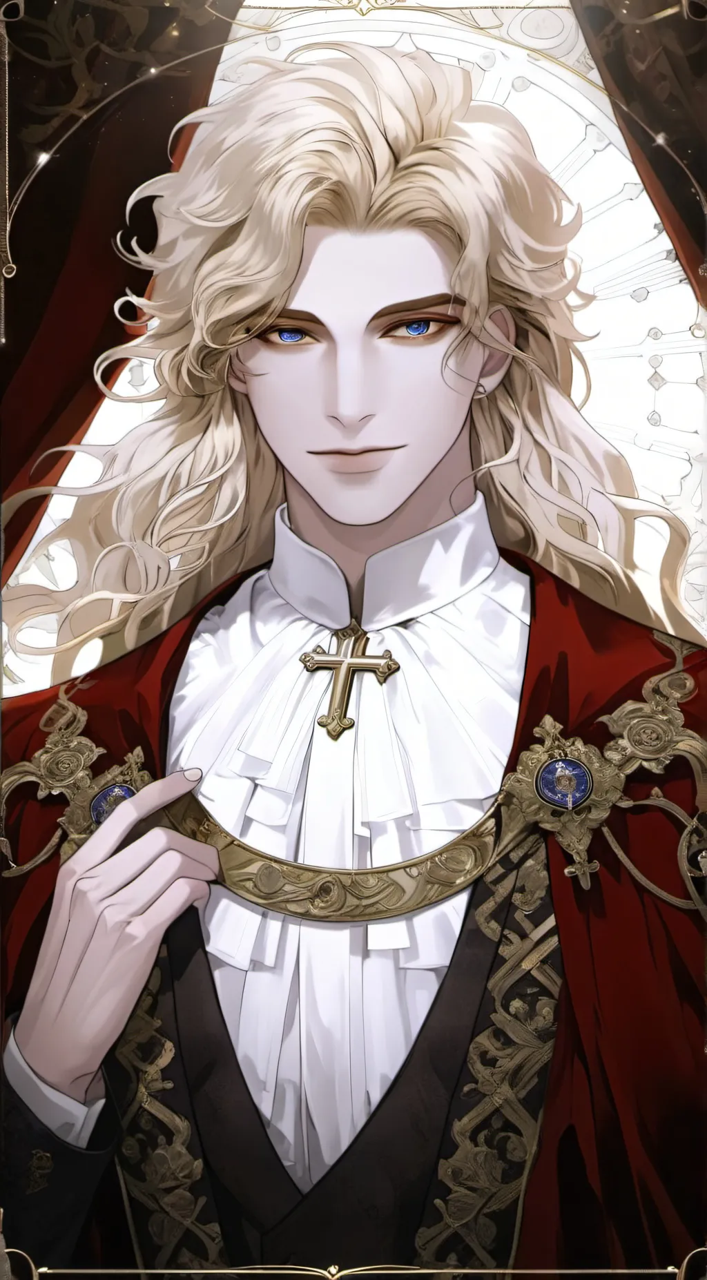 ai character: James ⛪️ background