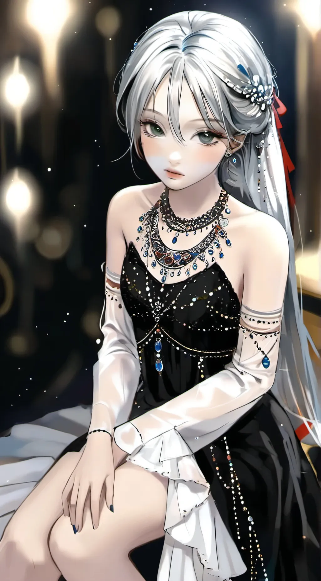 ai character: winter background