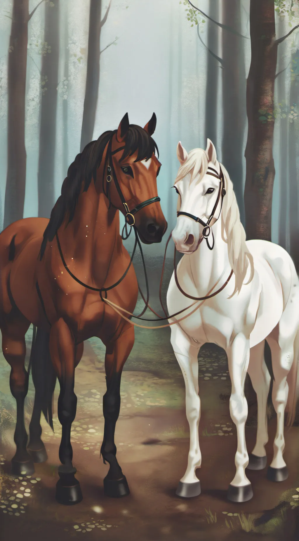 ai character: spirirt&cam background