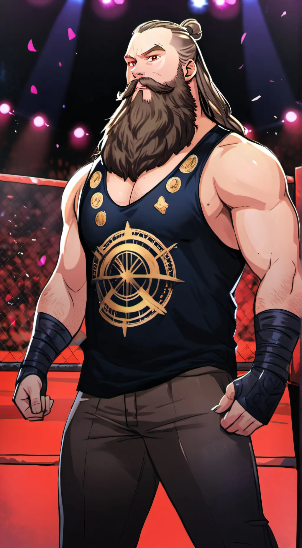 ai character: Braun strowman background