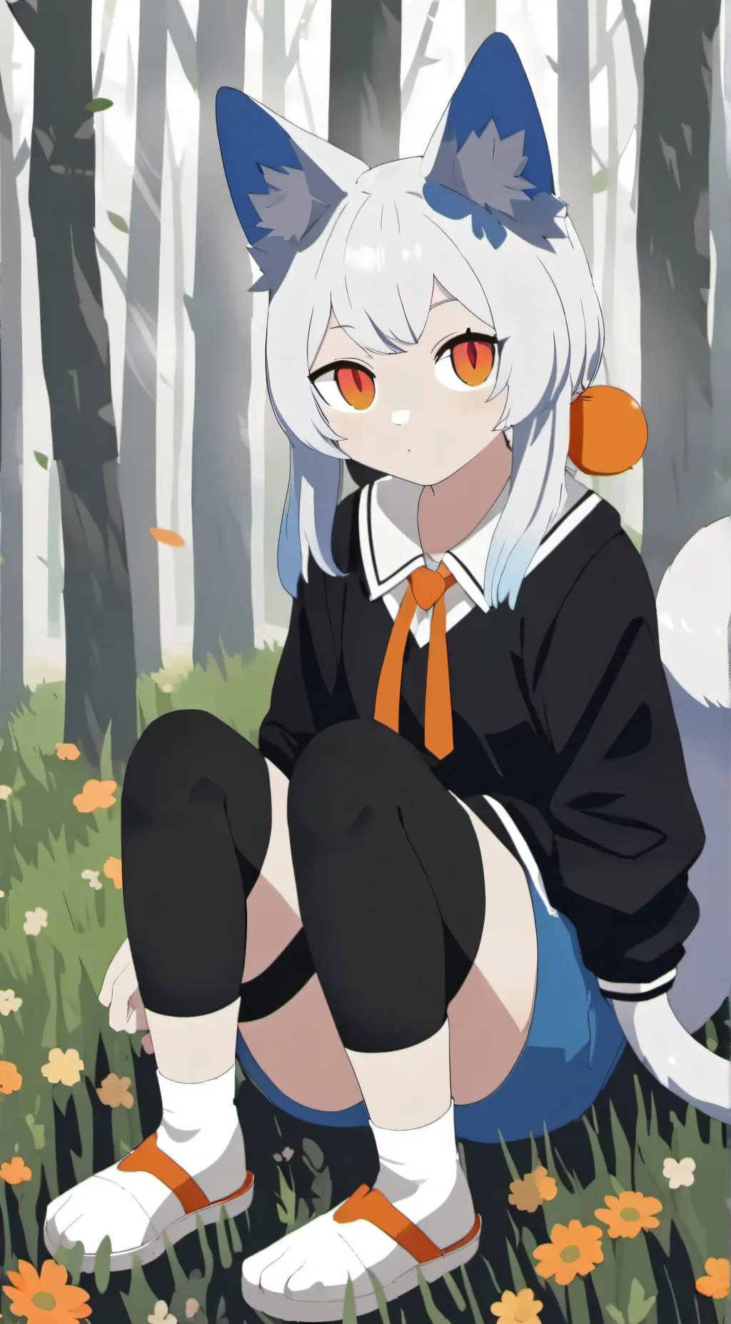 ai character: Creative cat background