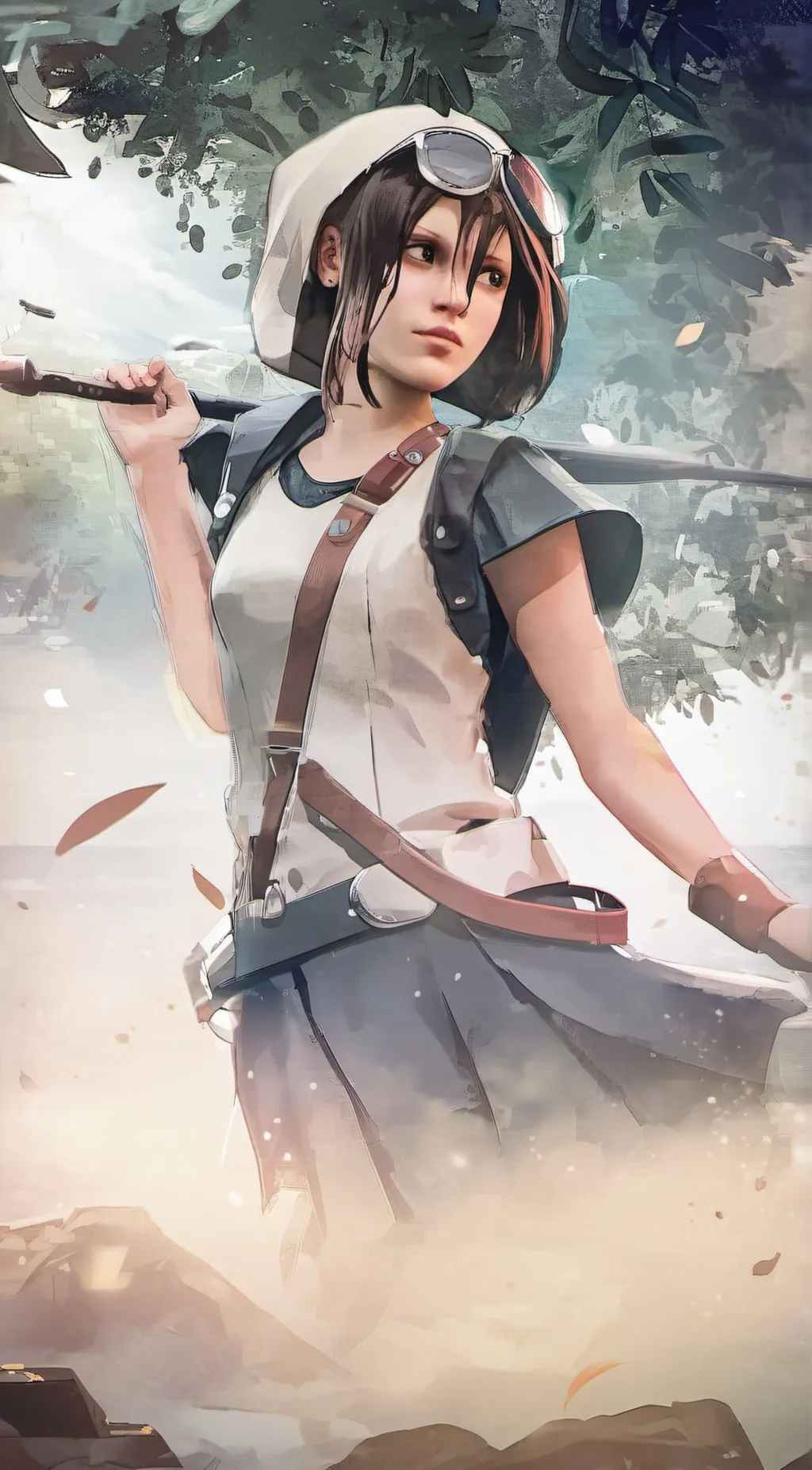 ai character: Sandy Berig background