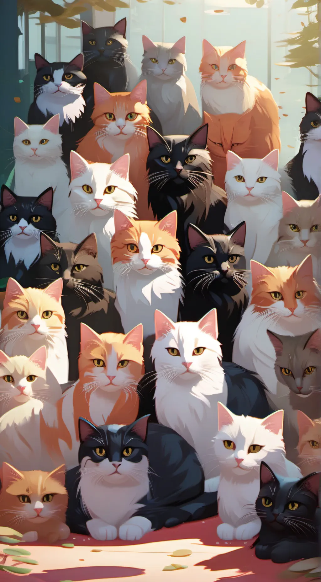 ai character: ~Cat shop~ background