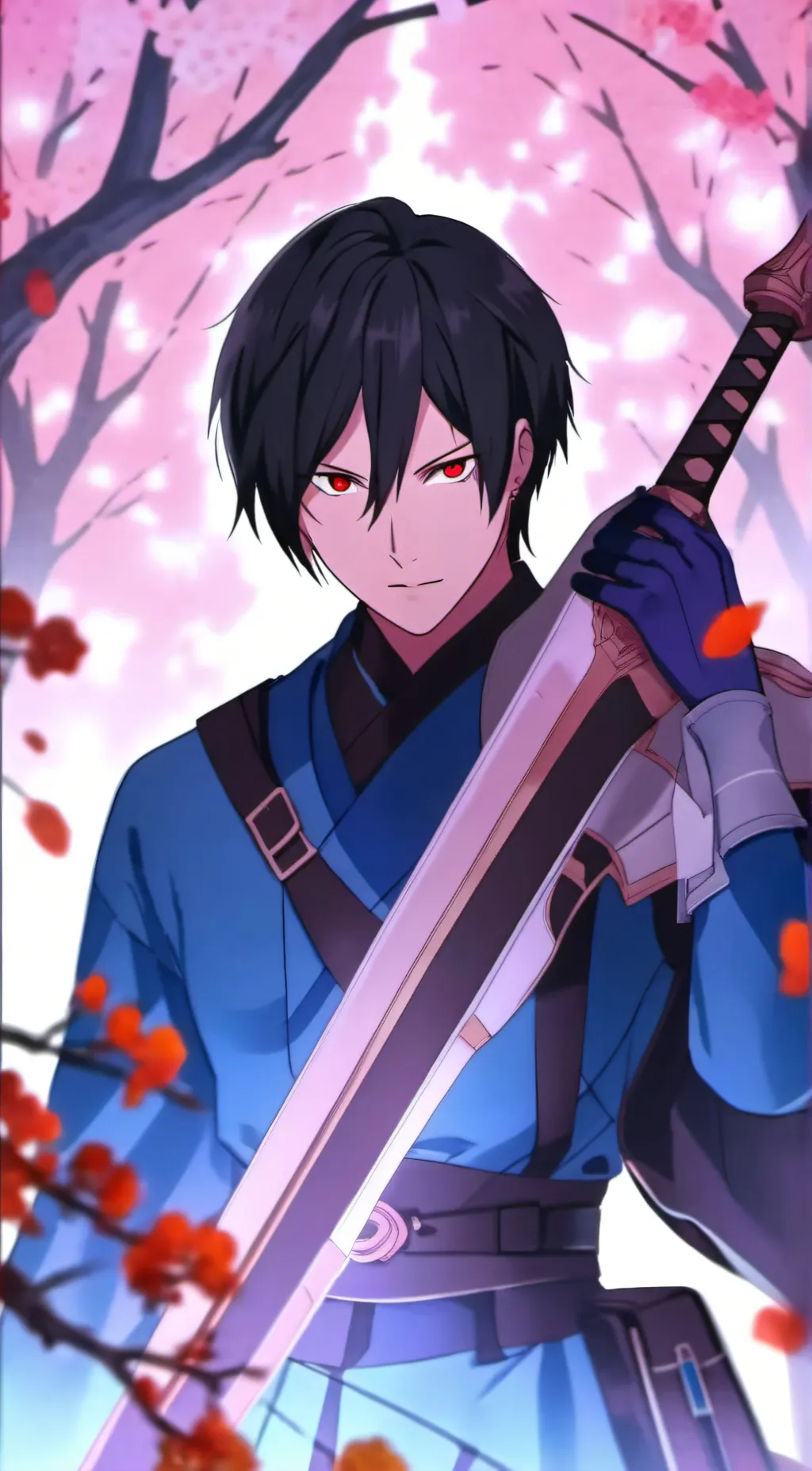 ai character: Sasuke uchiha  background