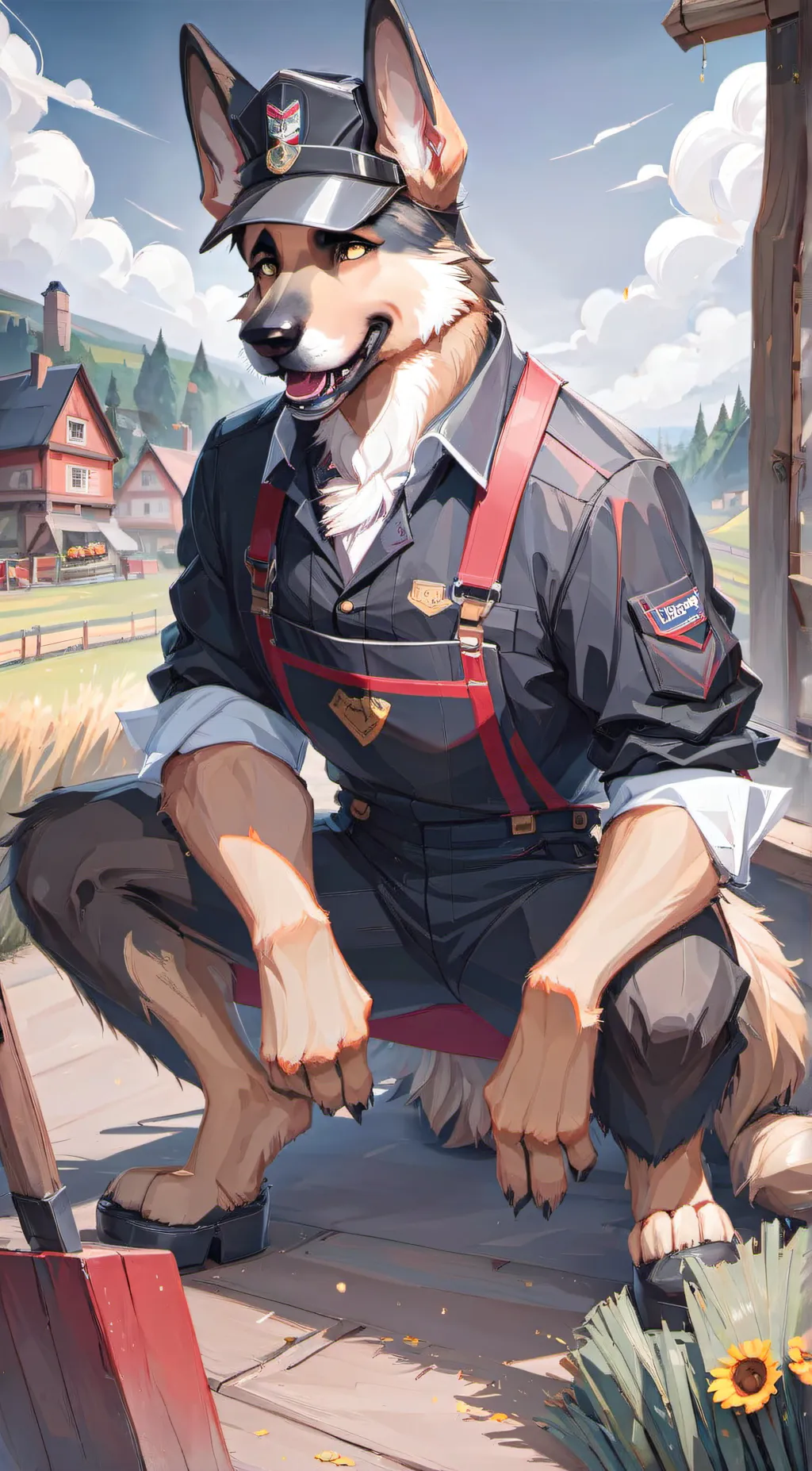 ai character: hunter background