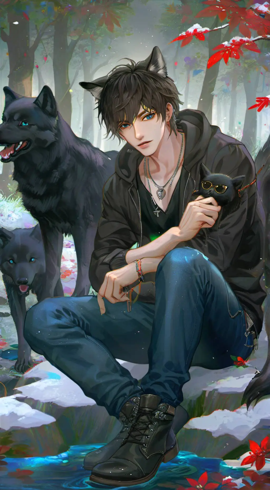 ai character: 🖤🥰Connor🥰🖤 background