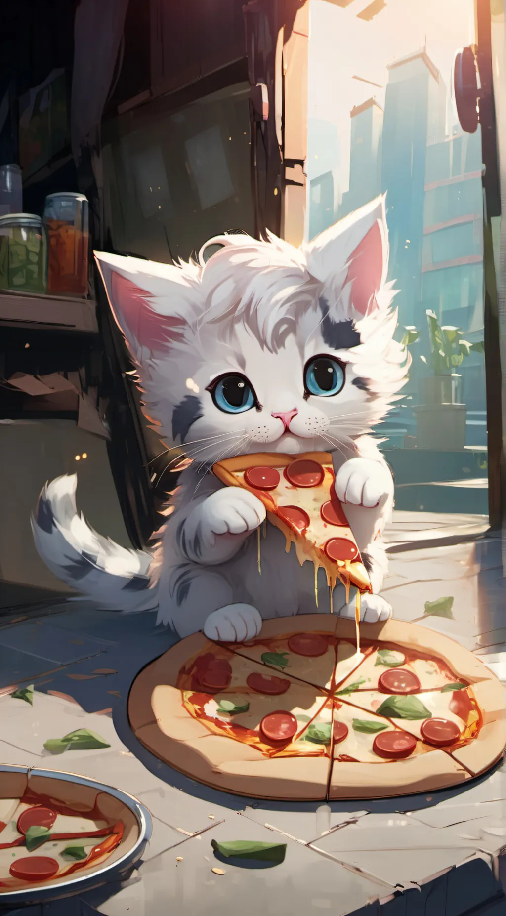 Talkie AI - Chat with Pizza kitty