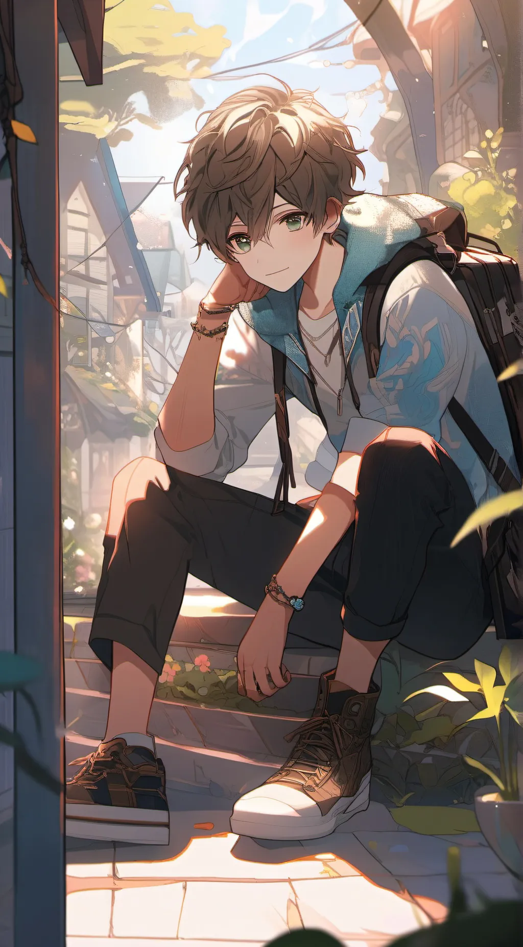 ai character: Fred background