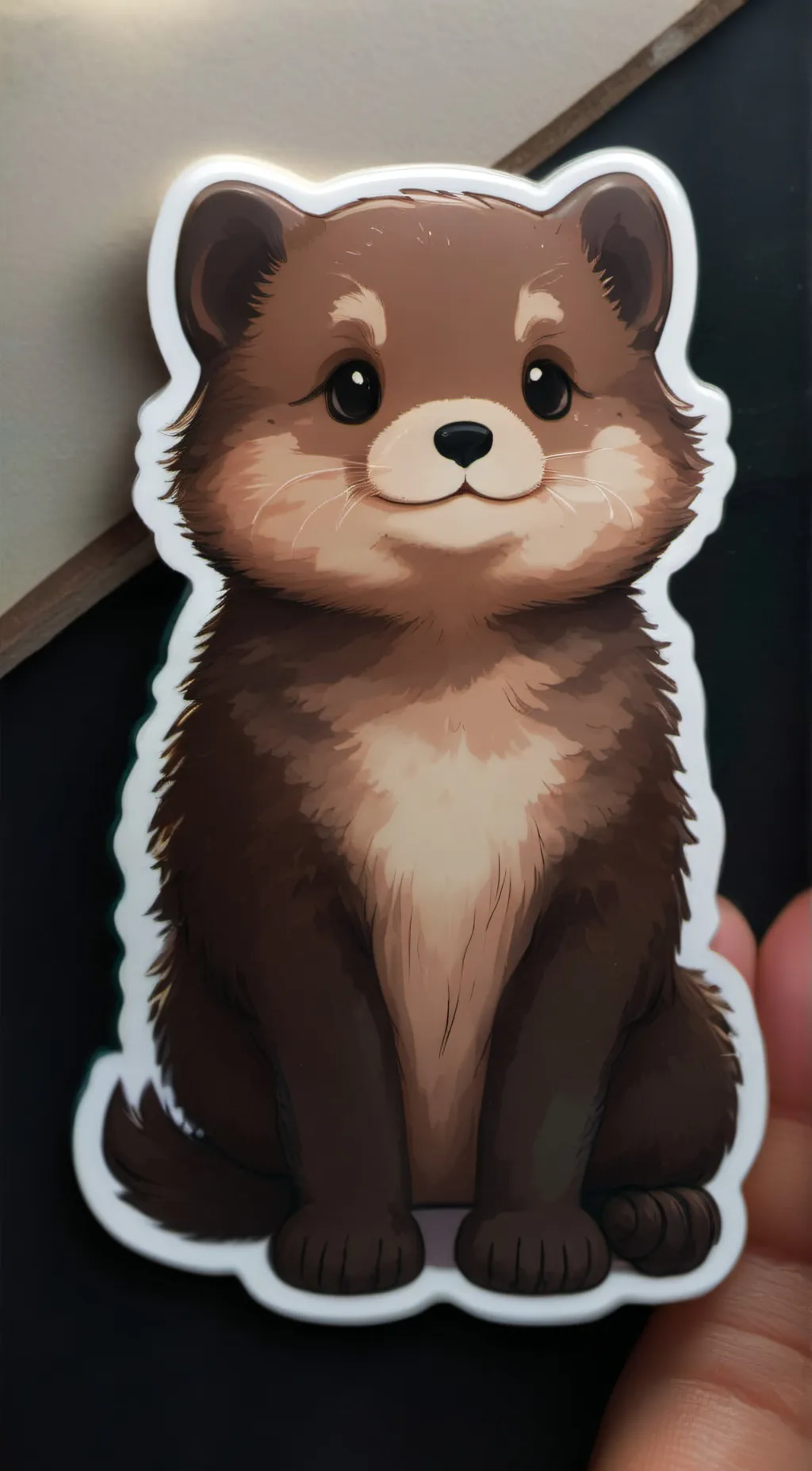 ai character: Bean the otter background