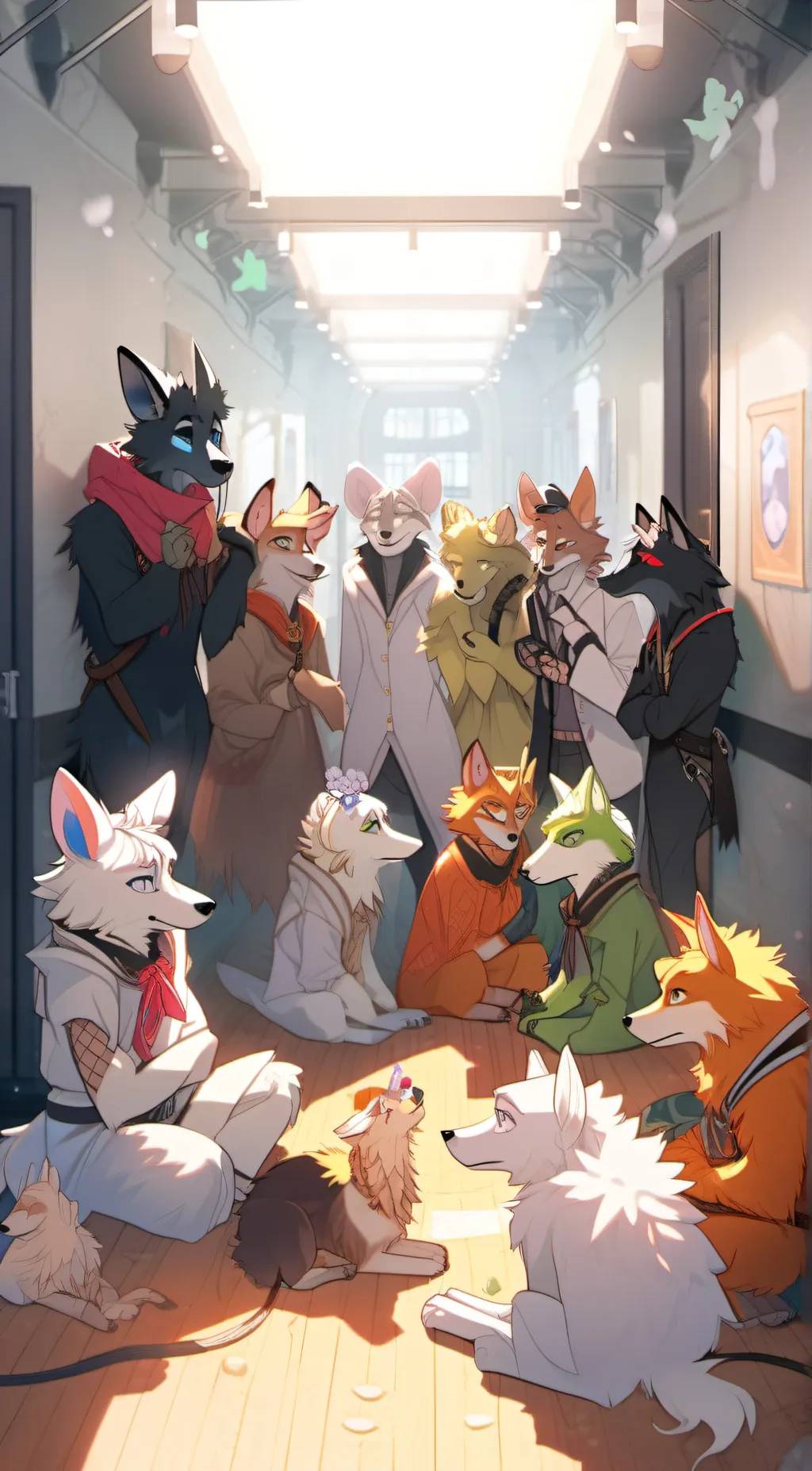 ai character: stuck with furries background