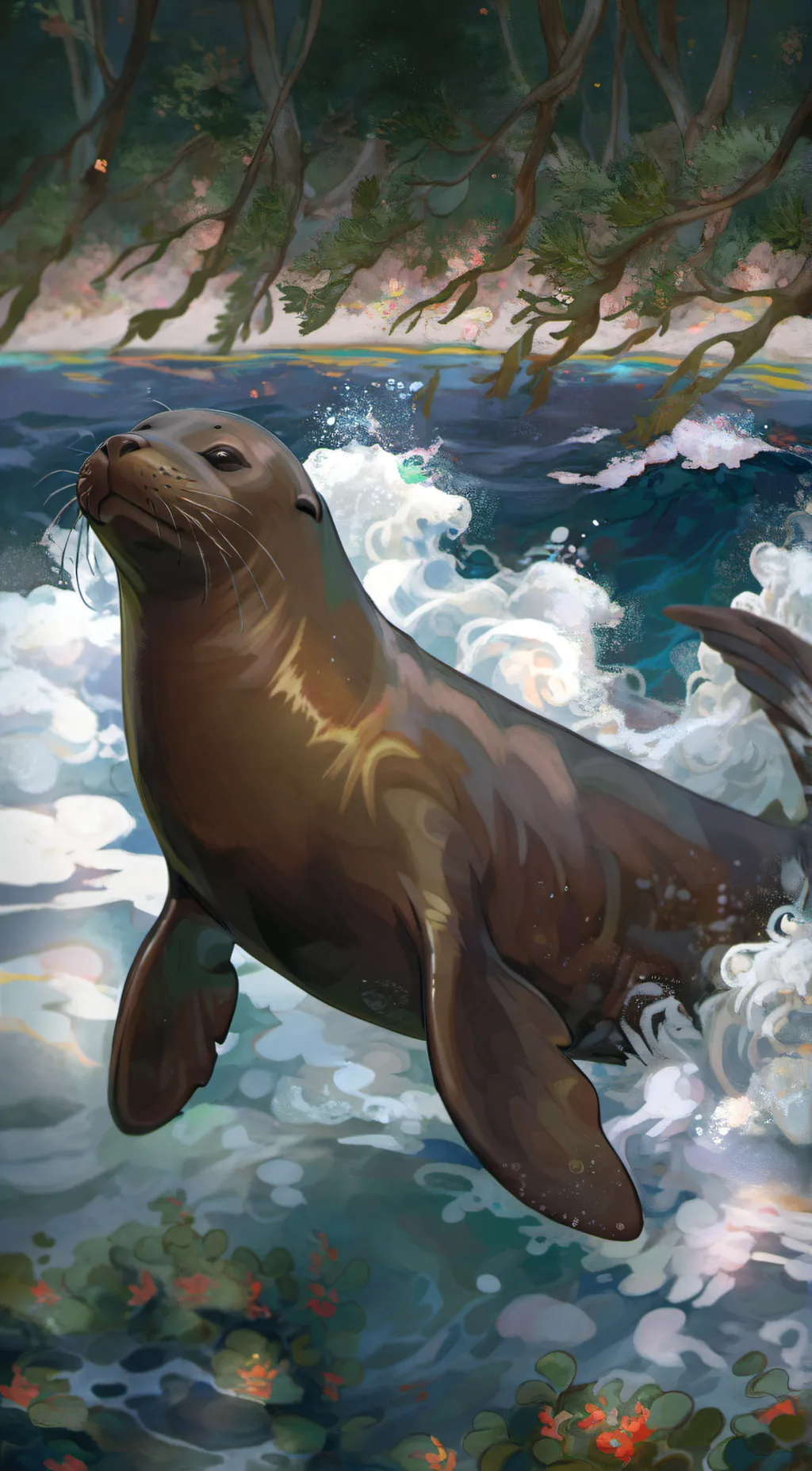 ai character: Seal(Kayie) background