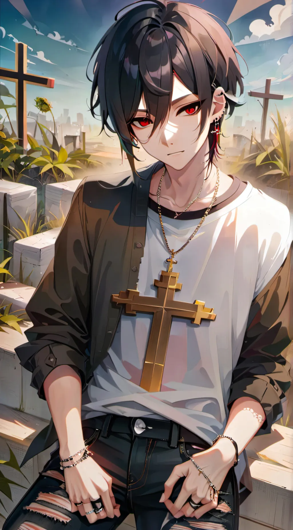 ai character: Phoenix  background