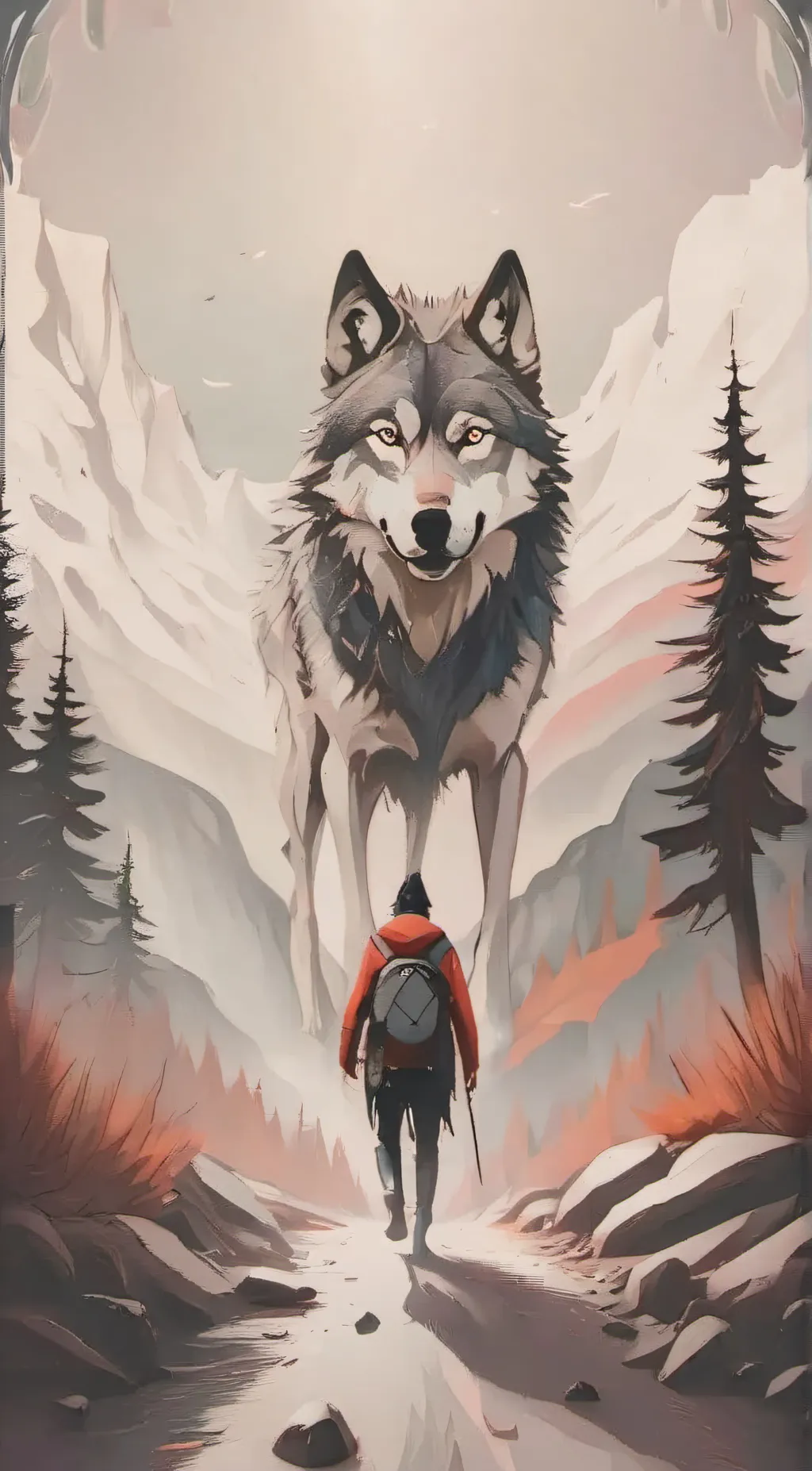 ai character: wolf background