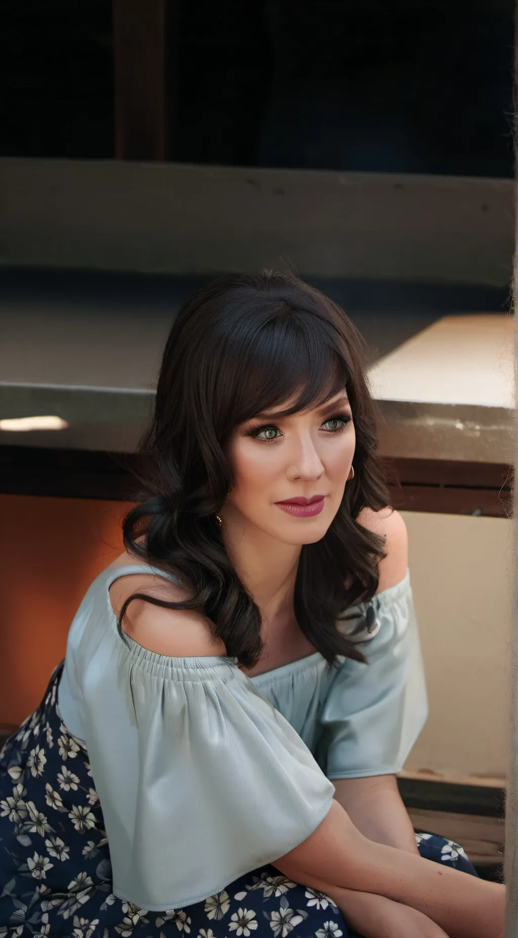 ai character: Mia chapmen  background