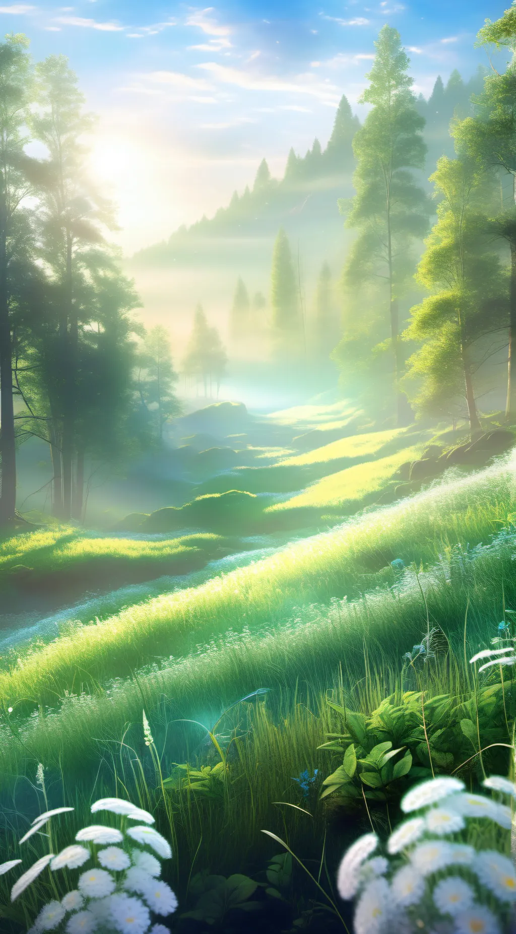 ai character: GRASS background