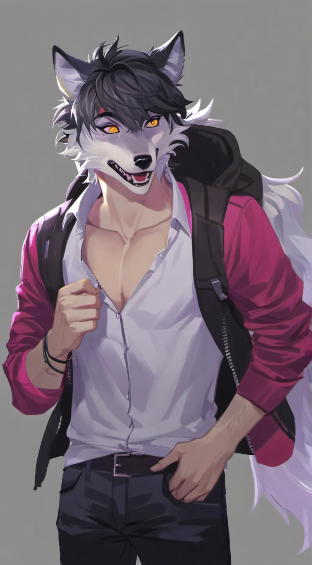 ai character: Wolfie background