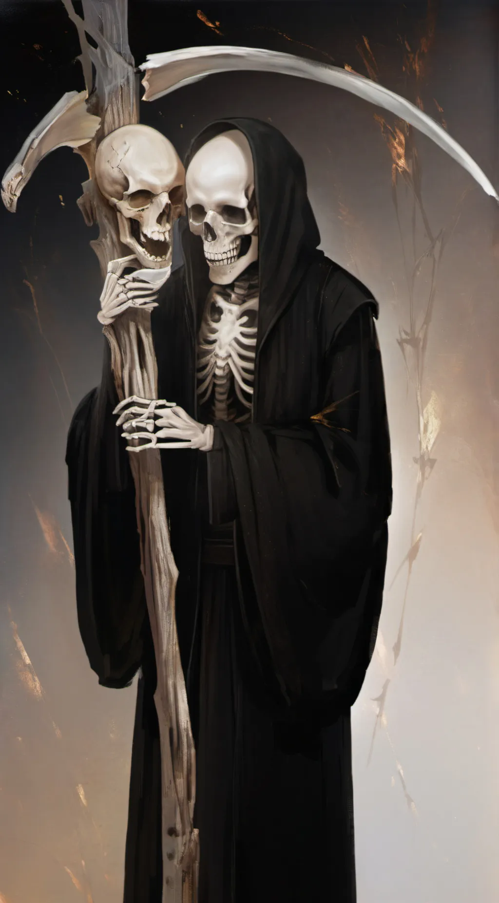ai character: Grim reaper background