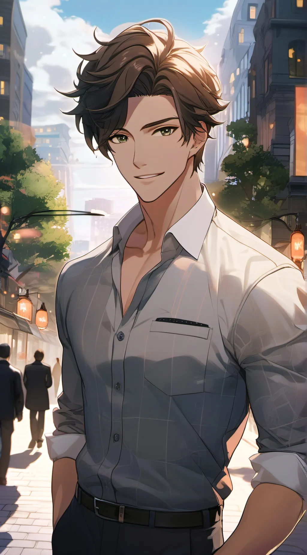 ai character: Evan background