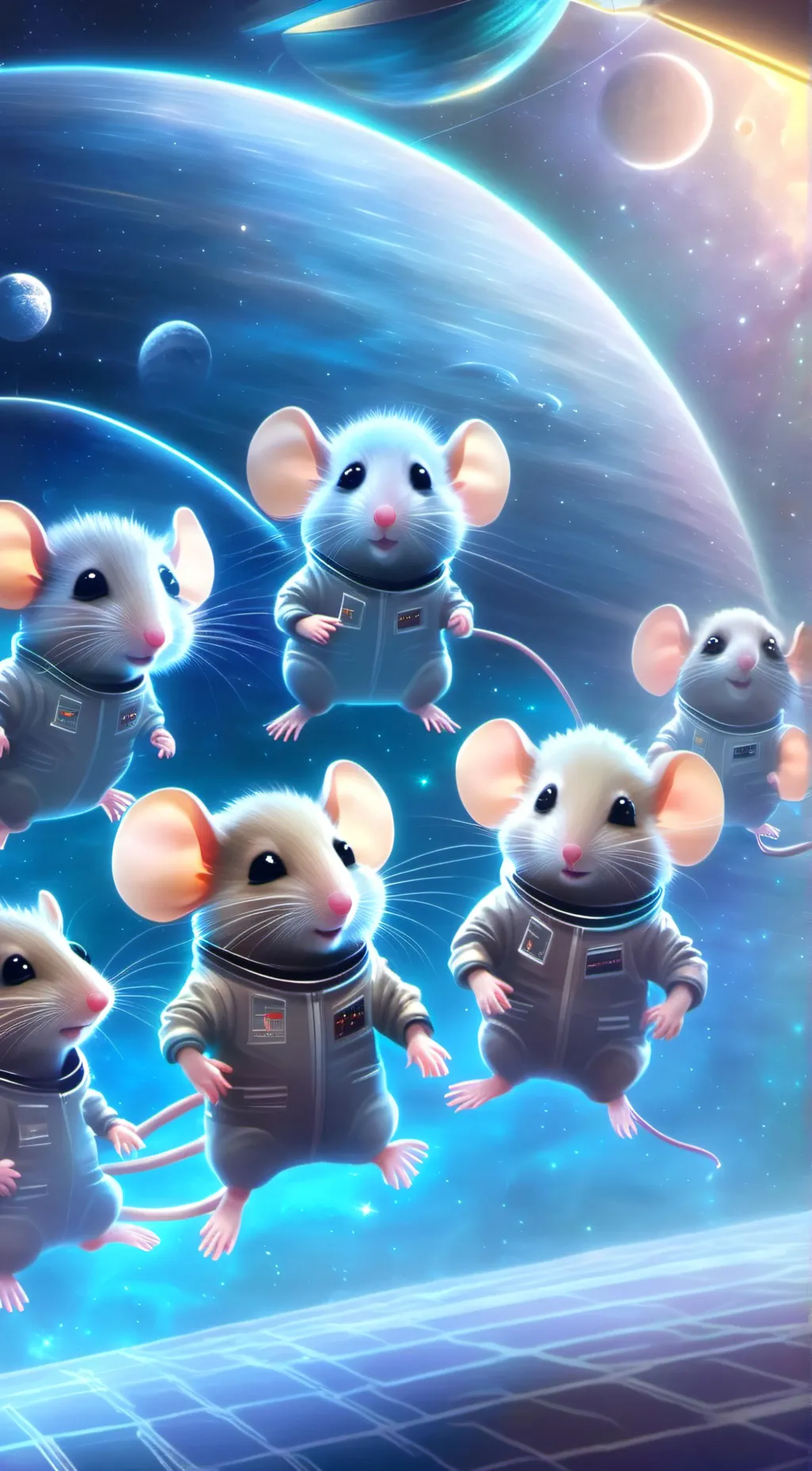 ai character: Alien mice army background