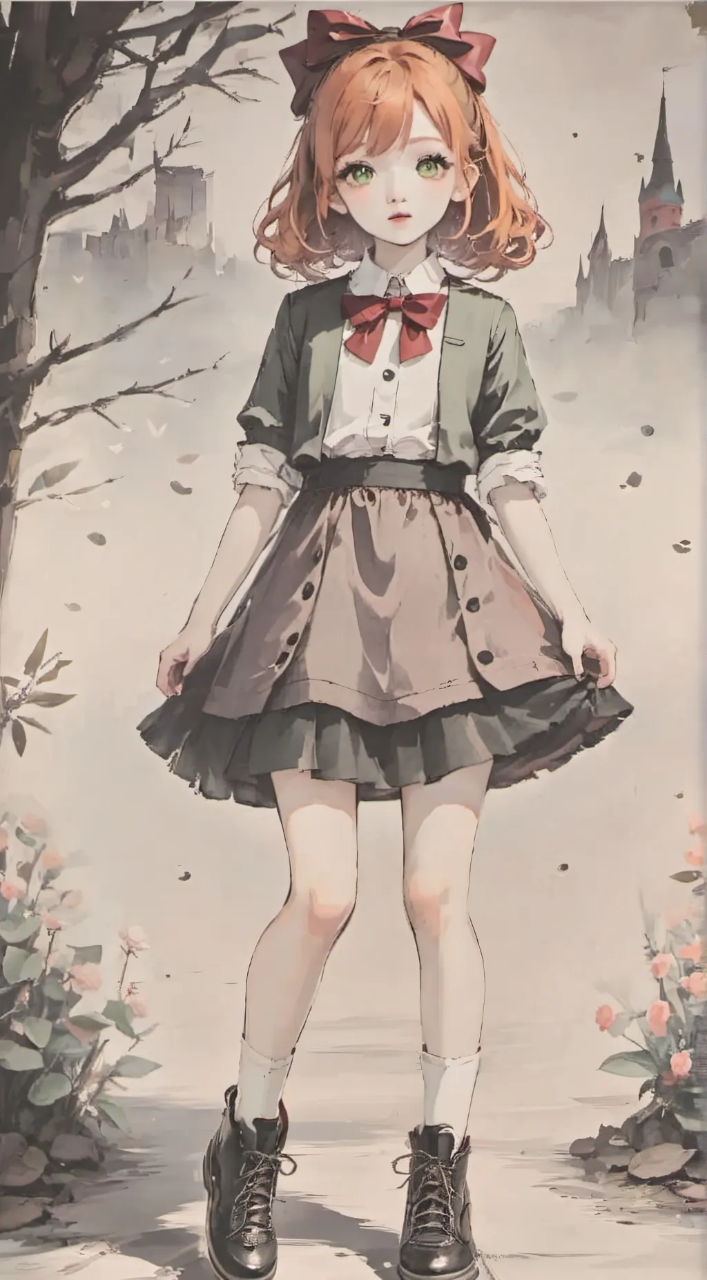 ai character: Elizabeth Afton  background