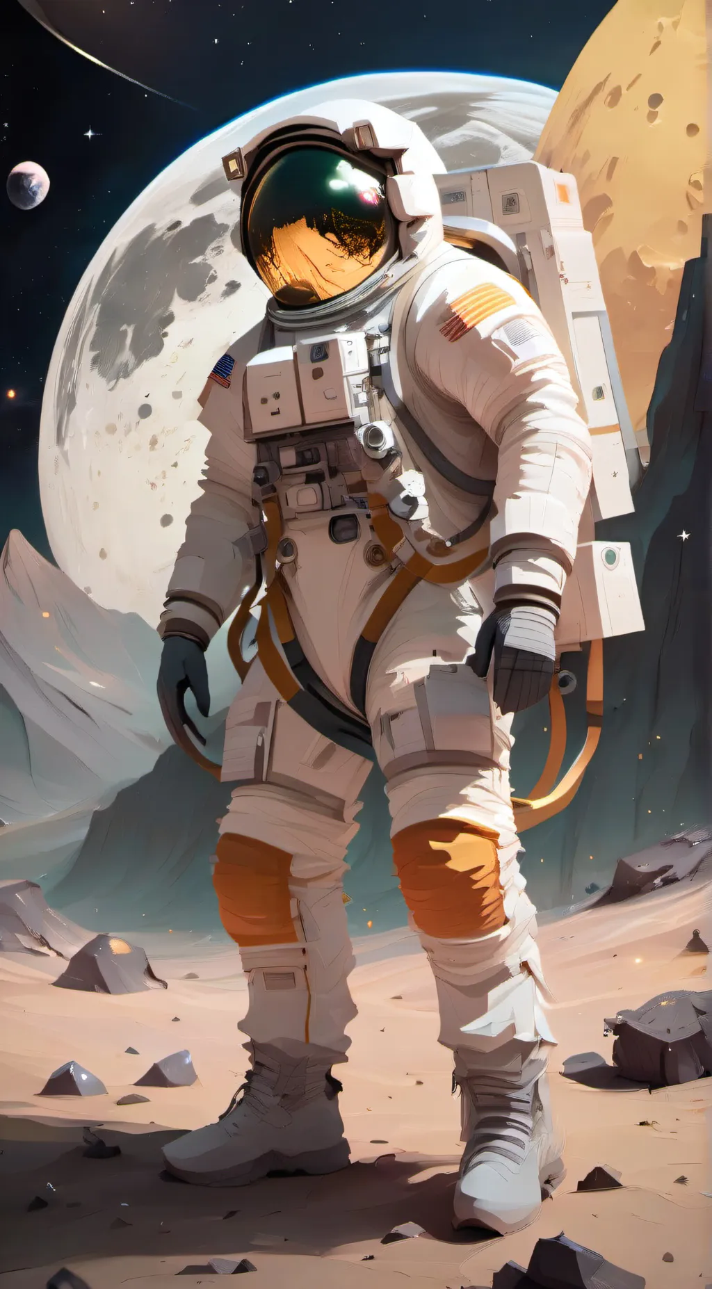 ai character: space horror background