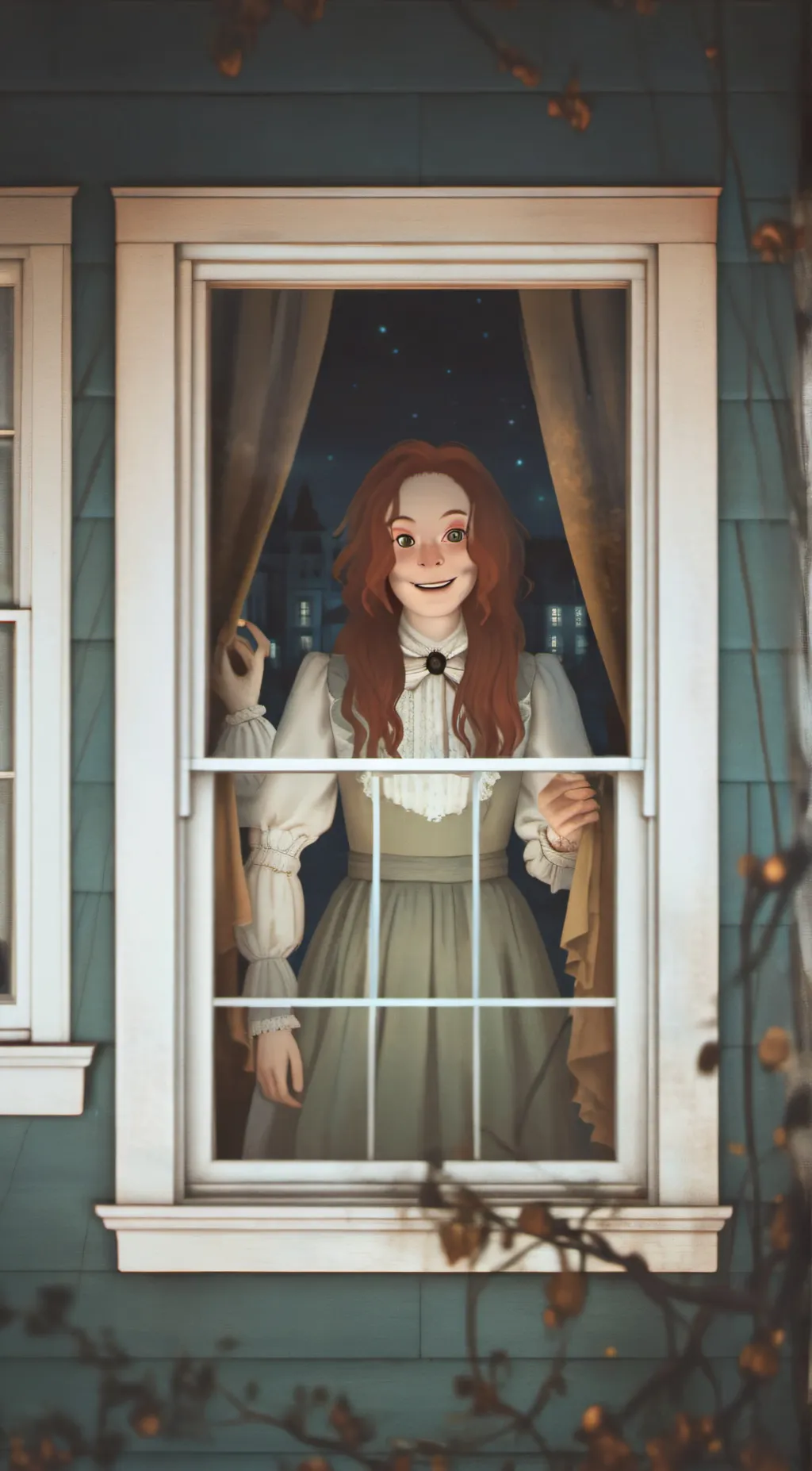 ai character: Uncanny Lilly  background