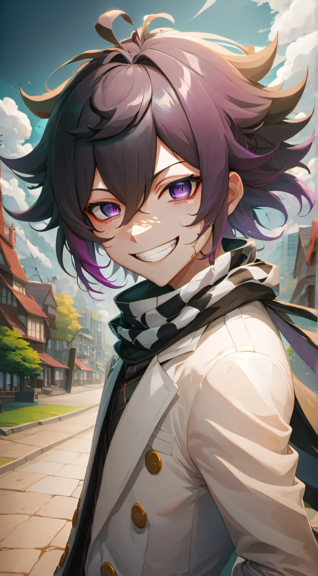 ai character: Kokichi Ouma background
