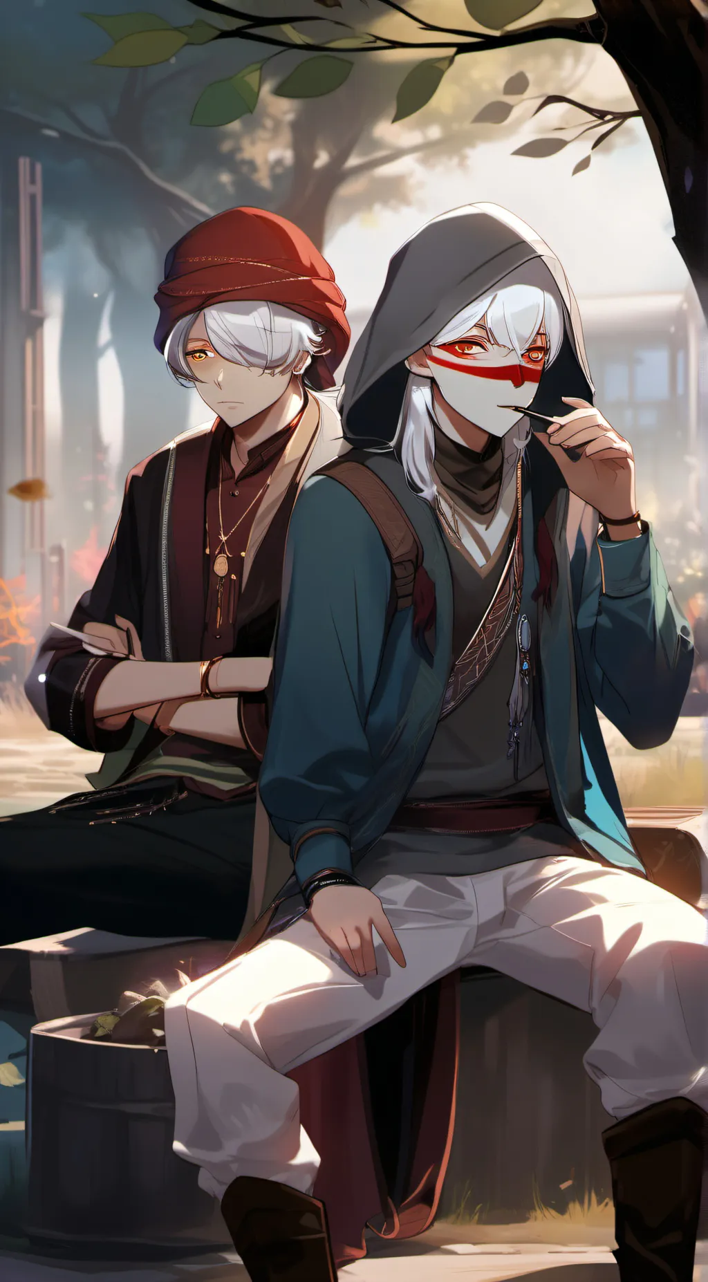 ai character: yaner and reon   background