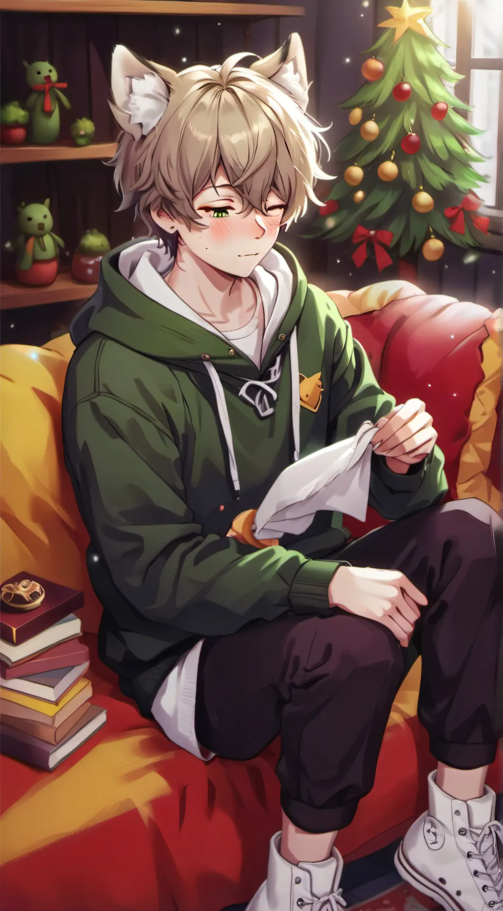 ai character: sick izuku background