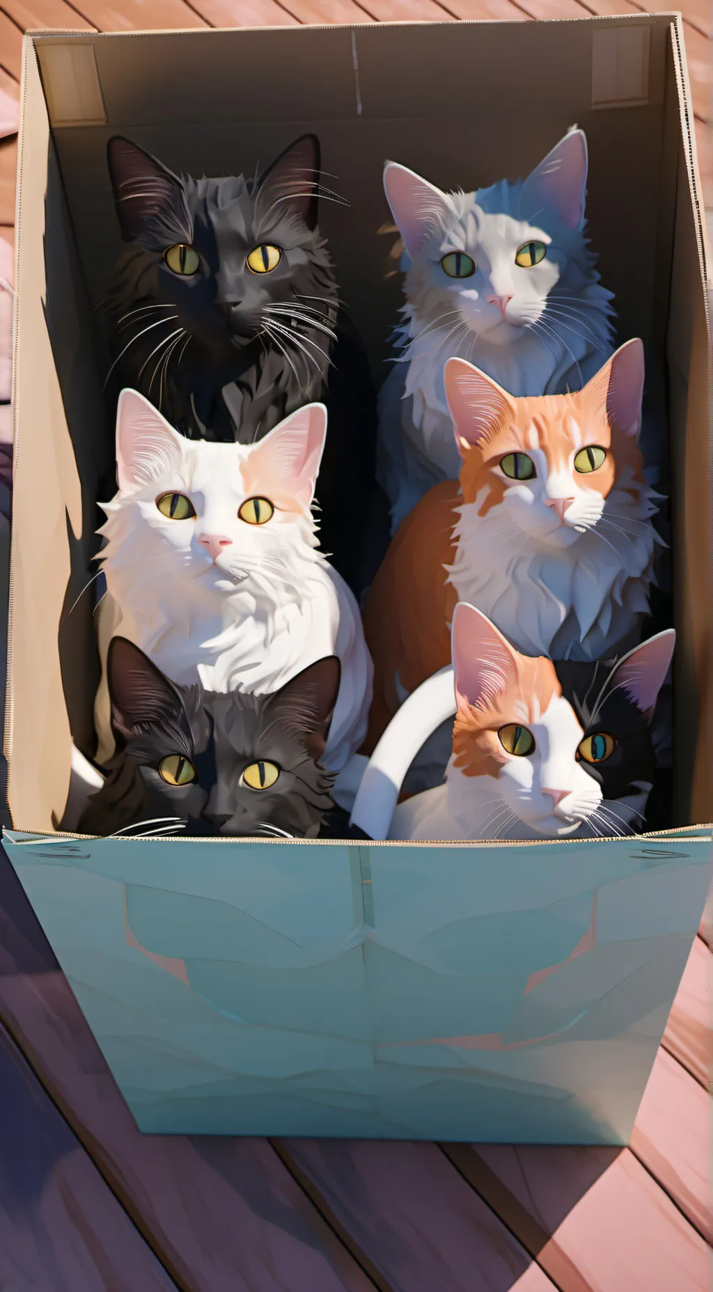 ai character: U CATS background