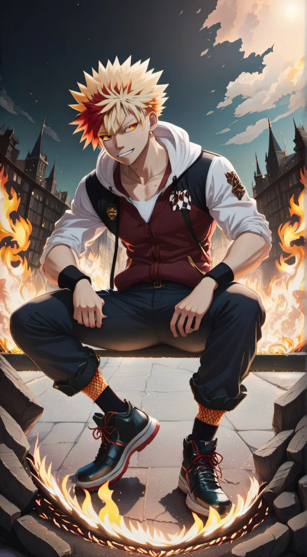 ai character: bakugo background