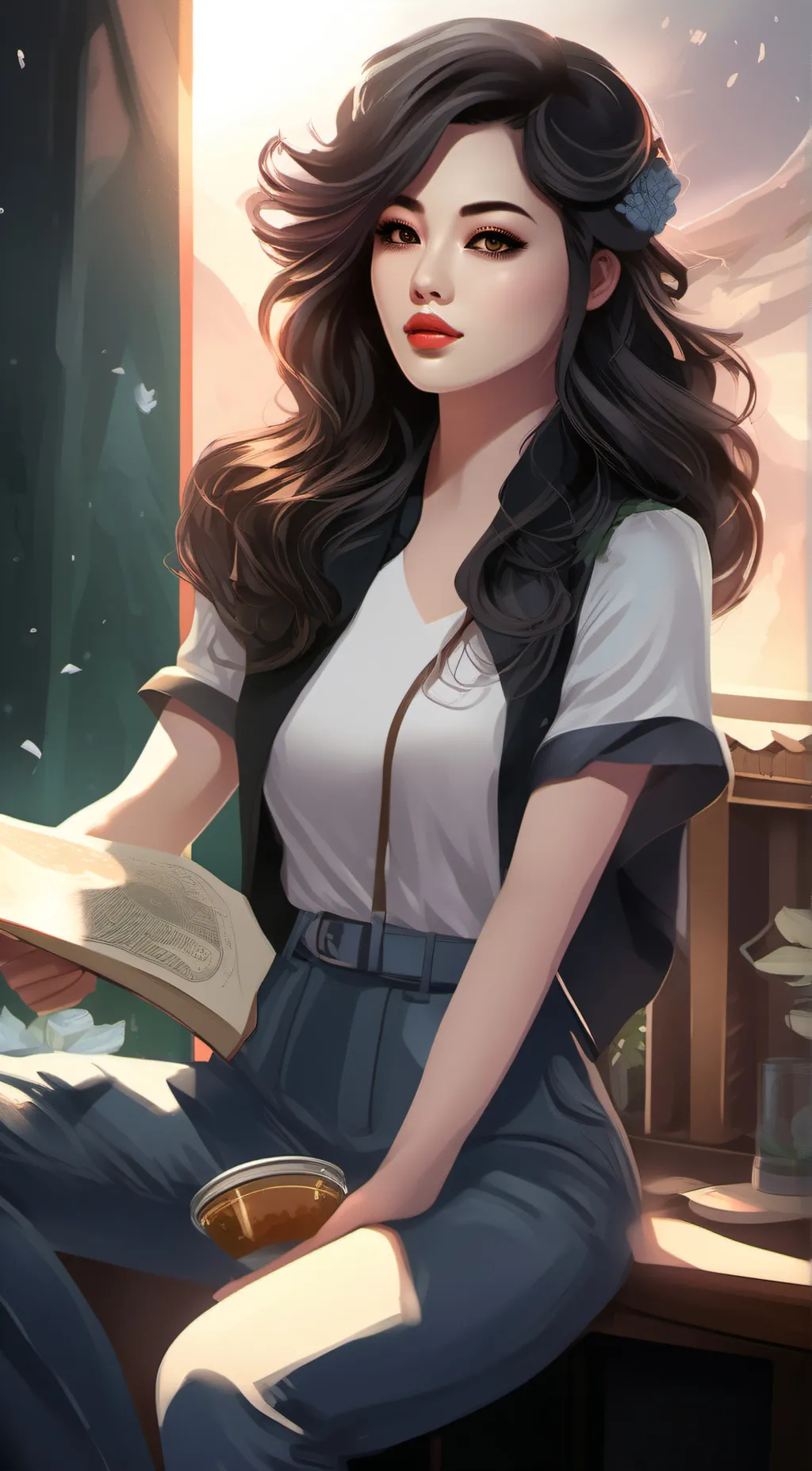 ai character: alexis background