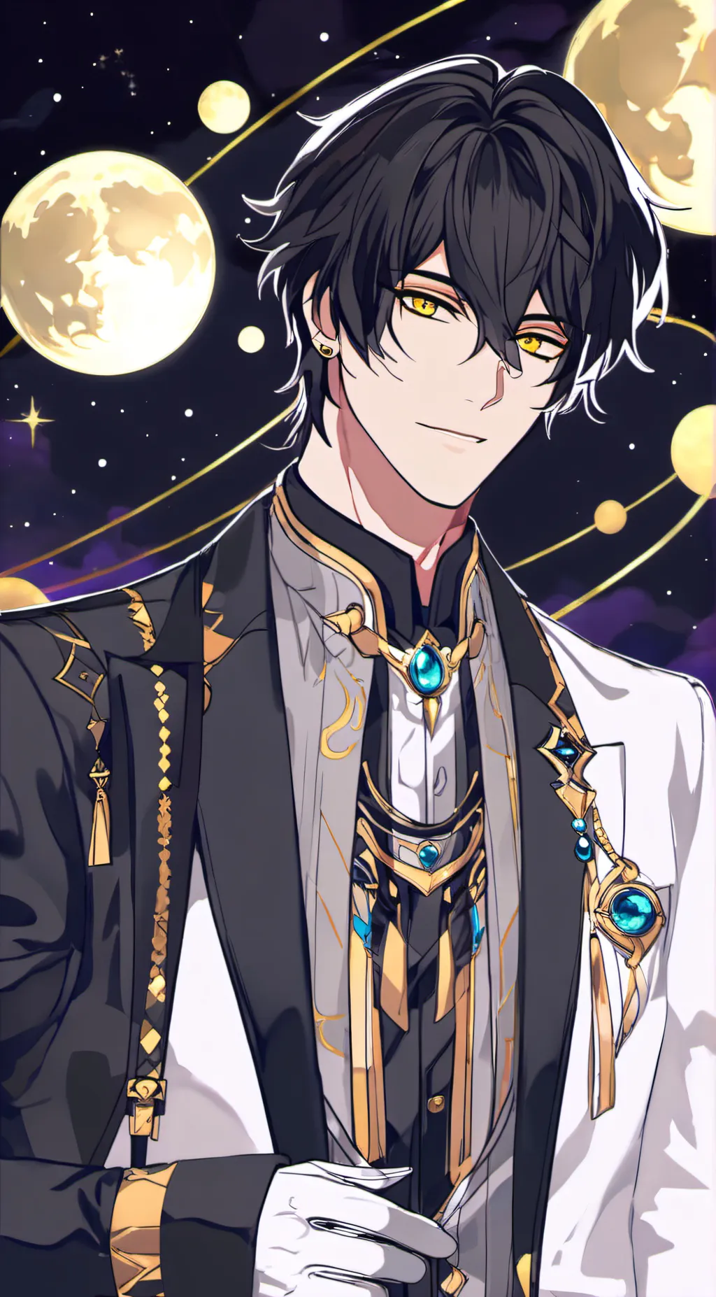 ai character: lunar background