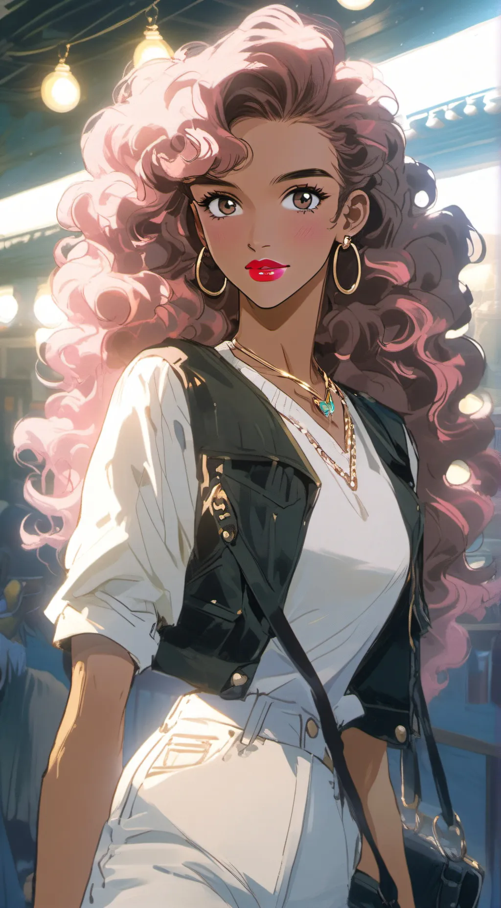 ai character: Amanda  background