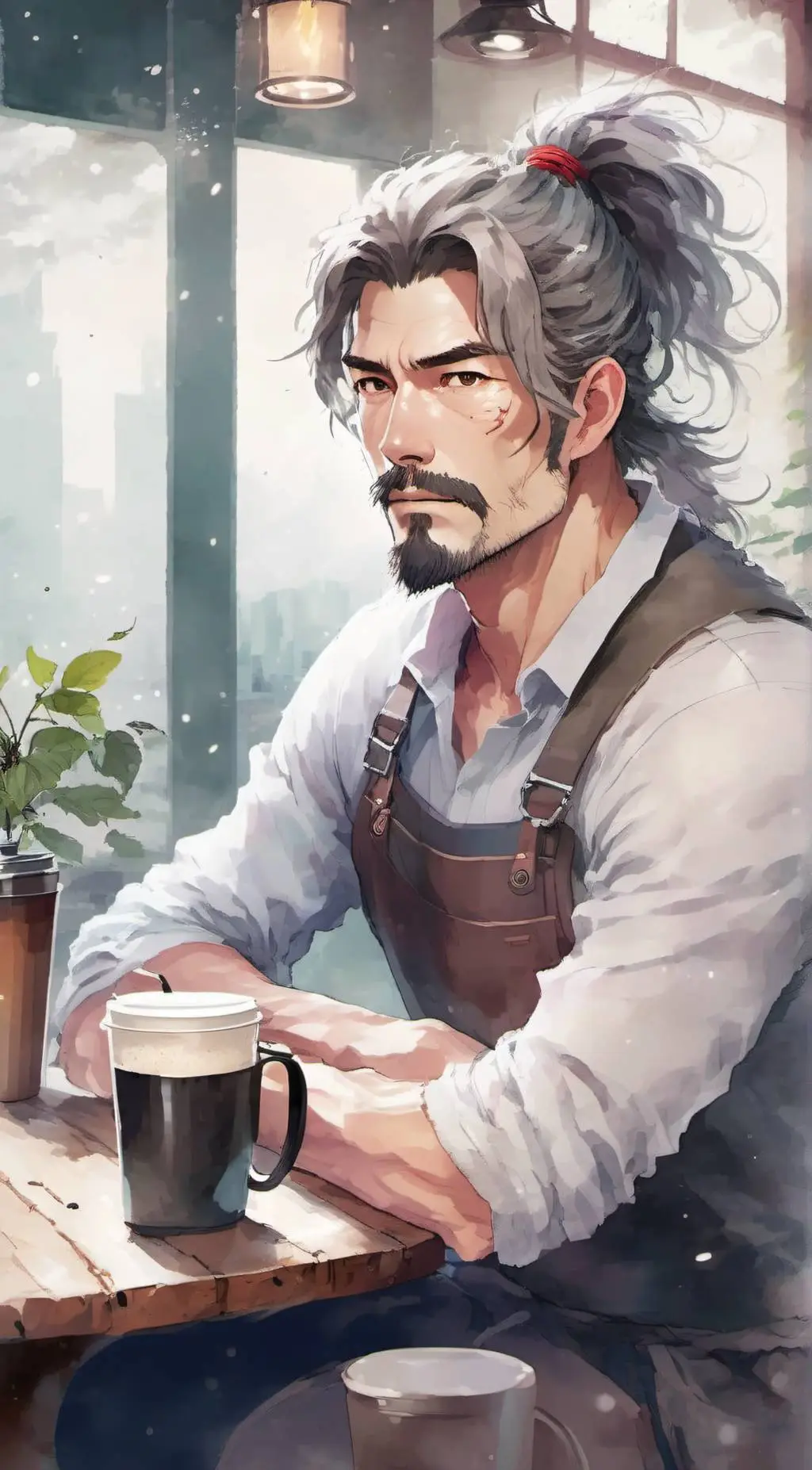 ai character: Marcel  background